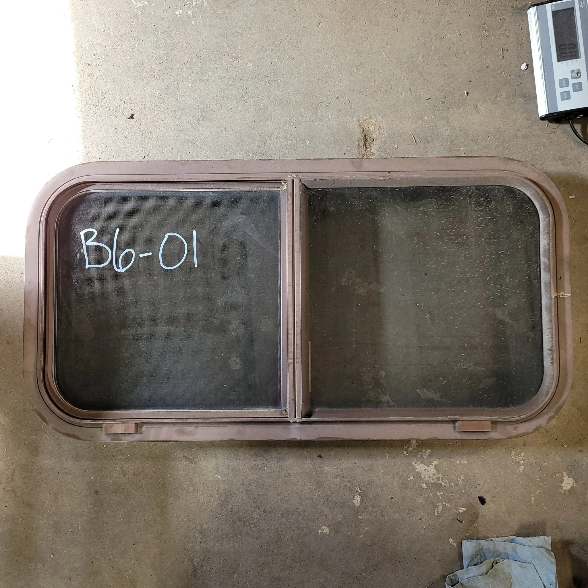 Used Brown Radius Opening Window : 30 1/4 X 15 X 2" D