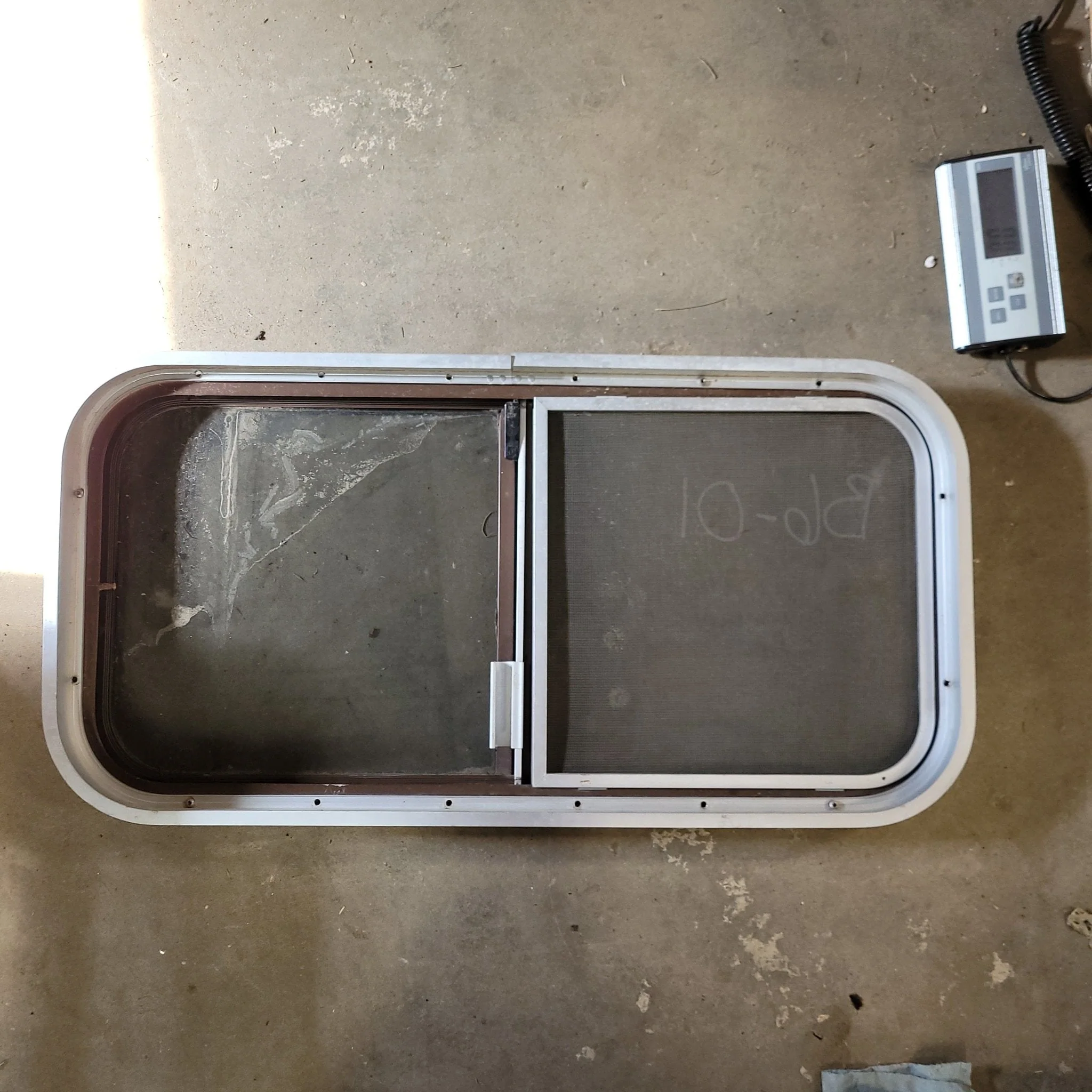 Used Brown Radius Opening Window : 30 1/4 X 15 X 2" D - Image 2