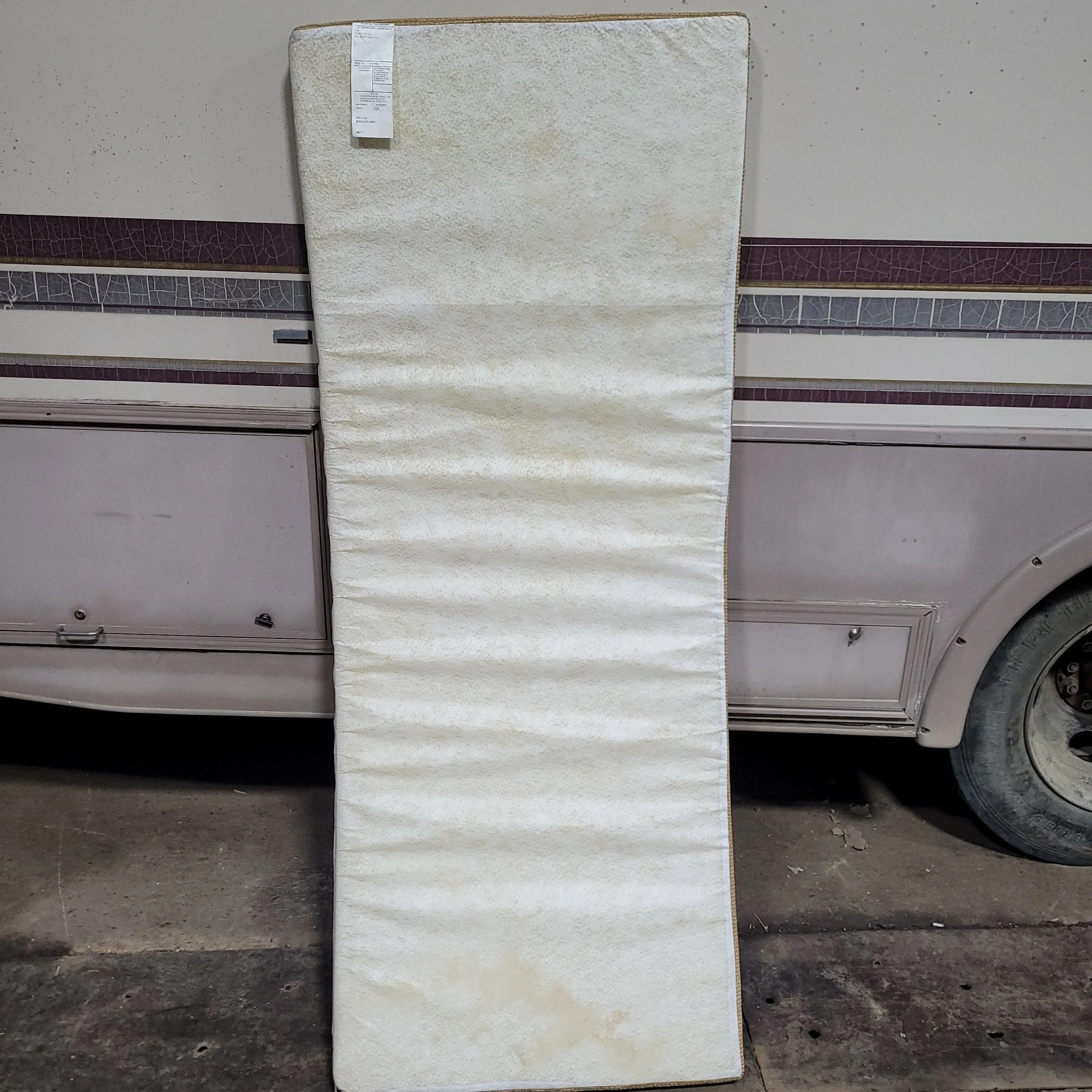 Used Bunk Mattress 71 1/2" X 28" X 2 1/2" D - Image 3