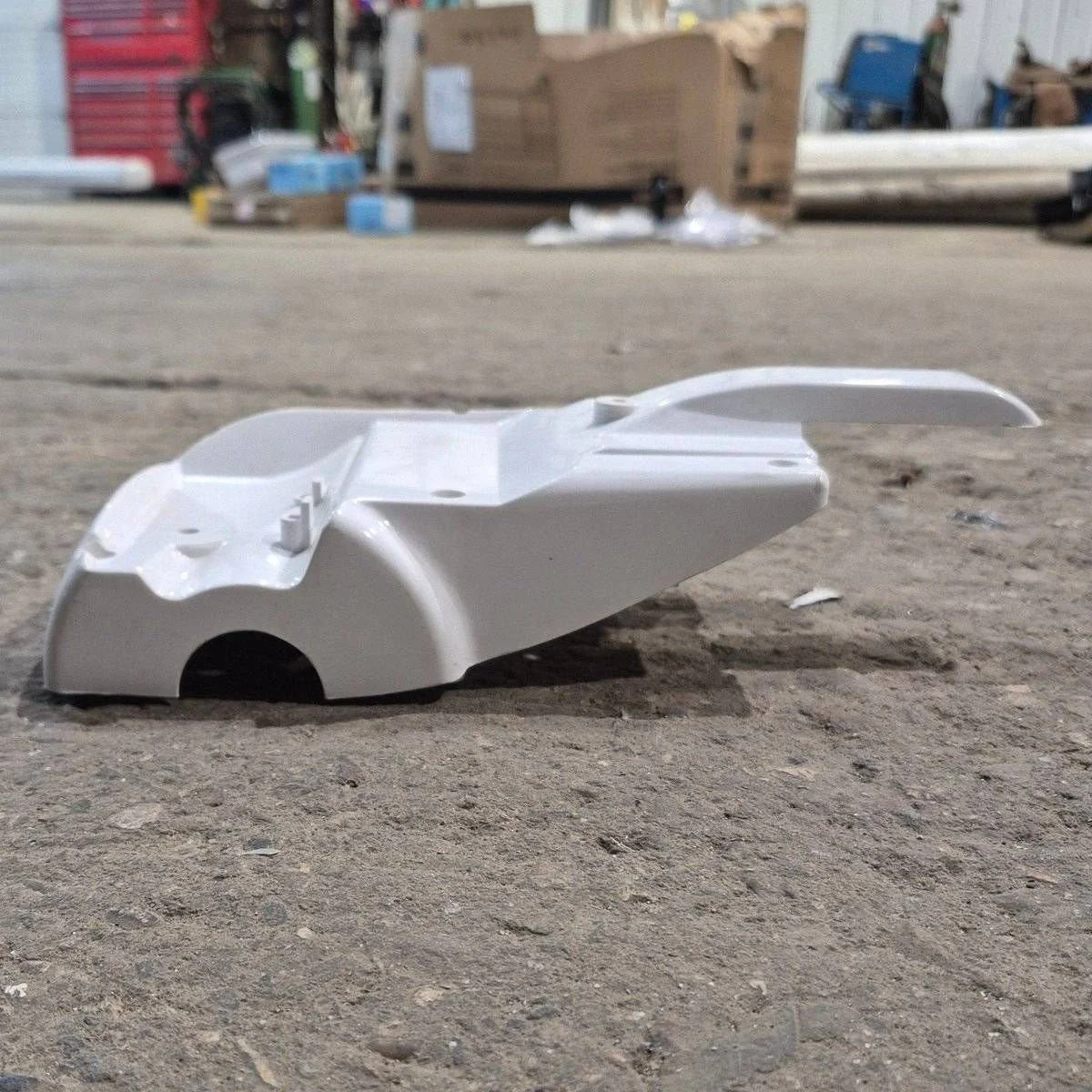 Used Carefree Idler/ Rear Arm Head Cover, Back Only, White - Travelr , R001329WHT - Image 4
