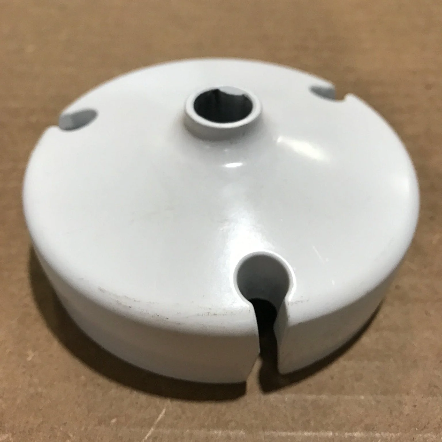 Used Carefree Manual Awning End Cap, White - R037553-005