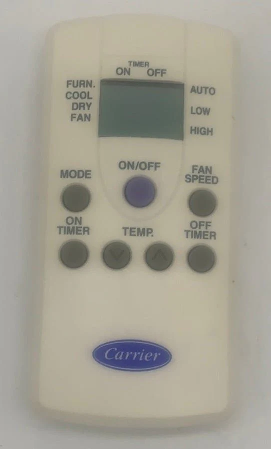 Used Carrier Air Conditioner Digital Remote/ Thermostat - 71DC6E5811A , WD059003029 - Image 3