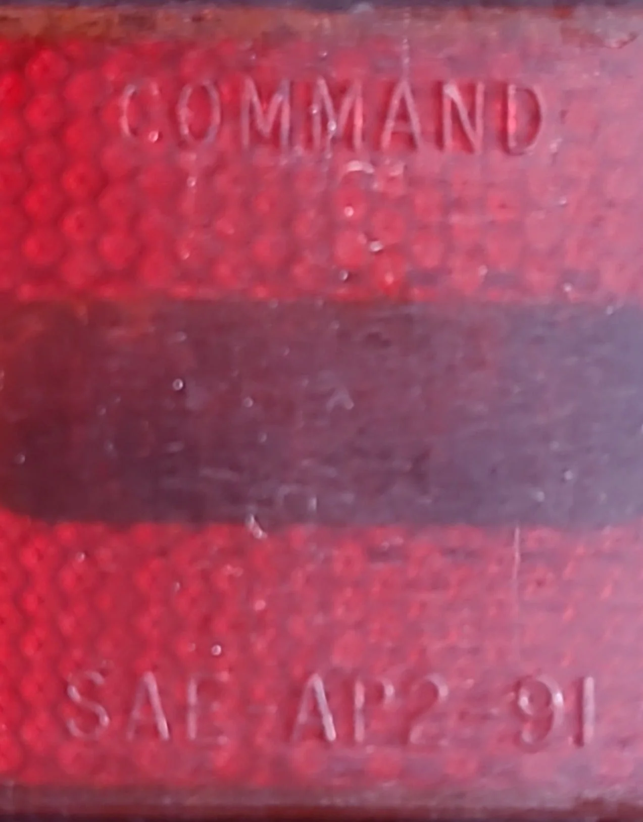 Used COMMAND SAE-AP2-91 Replacement Lens for Marker Light - Red - Image 2