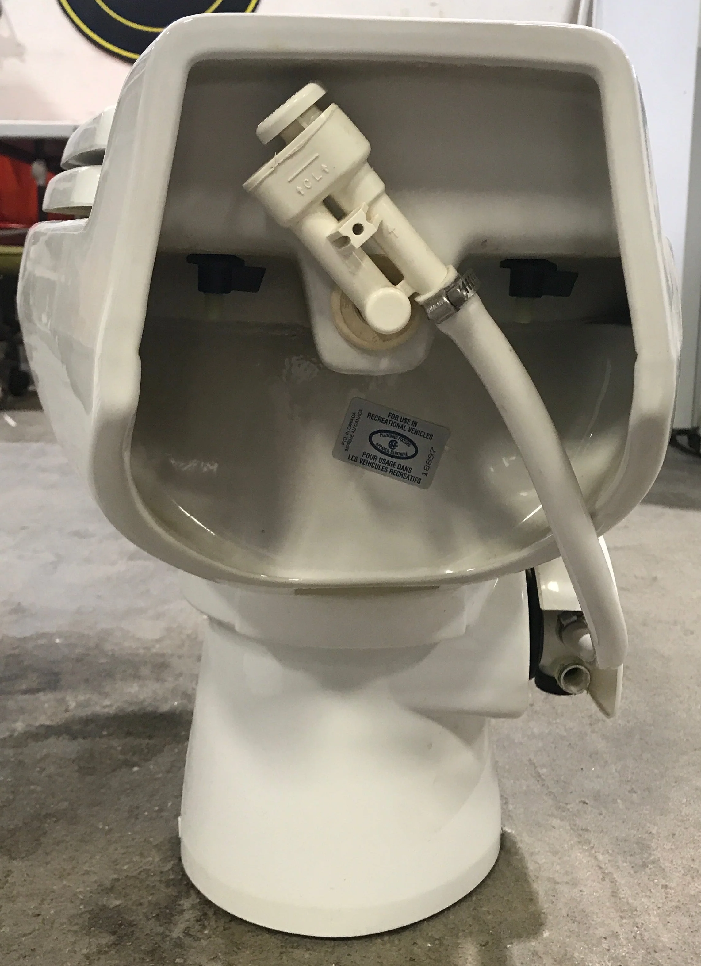 Used Complete Dometic Sealand Traveler Toilet, Foot Flush - 510+ - Image 3