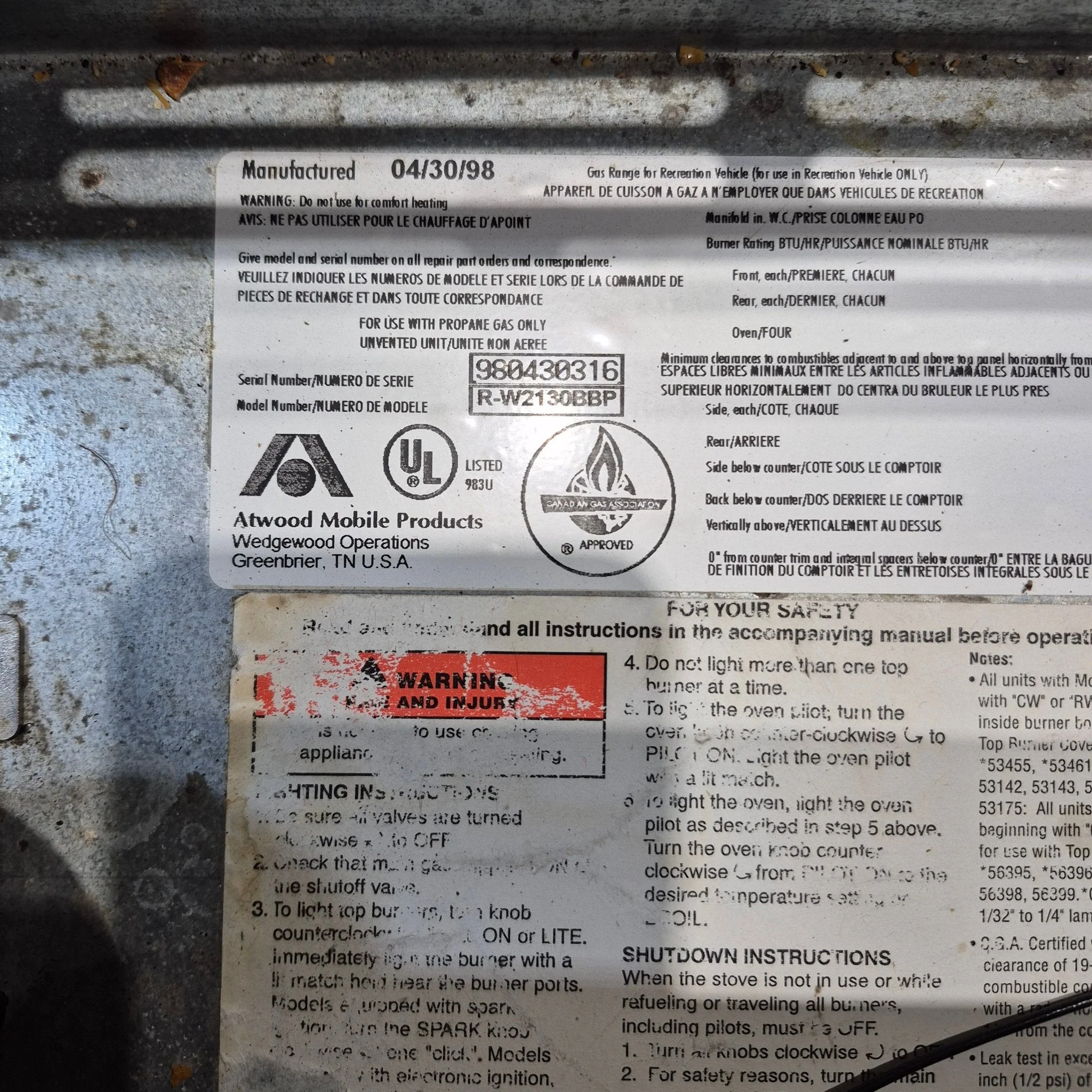 Used Complete Norcold Fridge, 2-Way - 9162 - Image 11