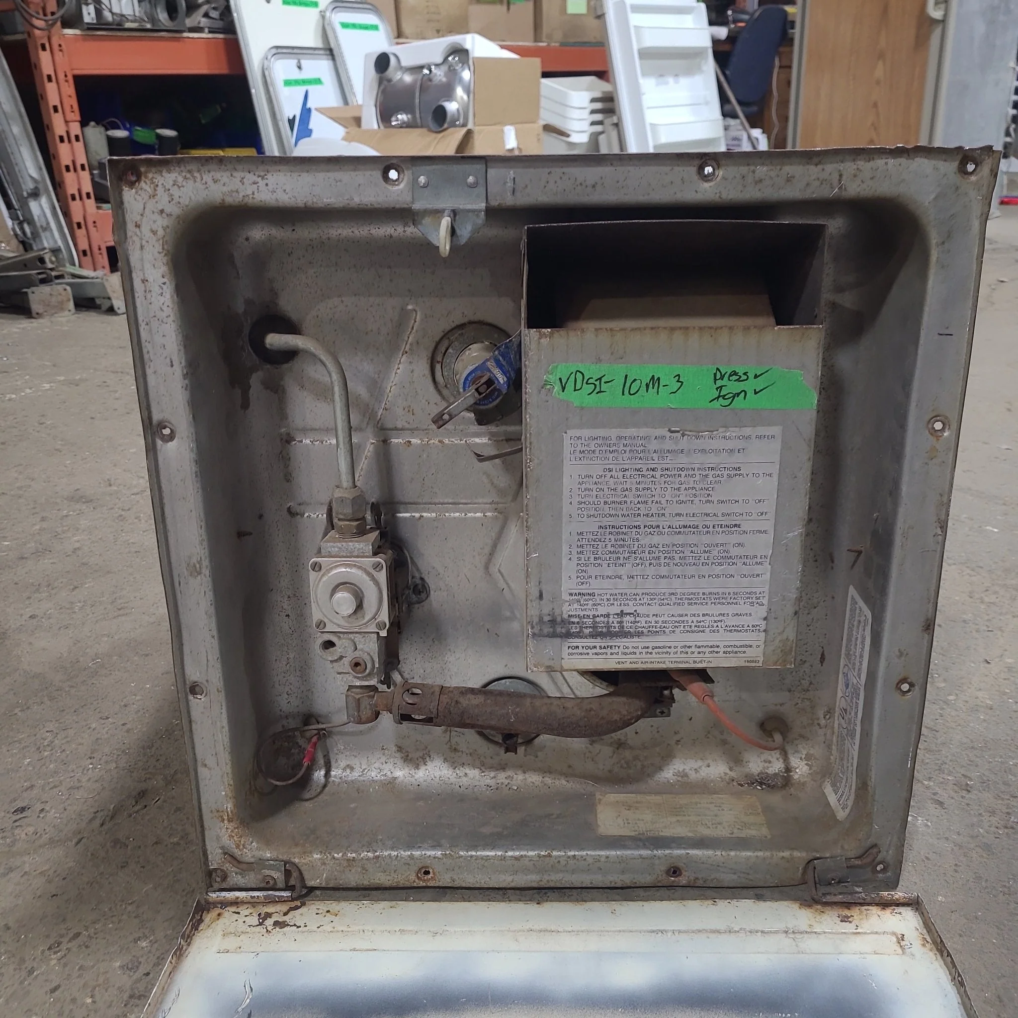 Used Complete Suburban DSI-10M-3 Hot Water Heater 10 Gal. - Image 3