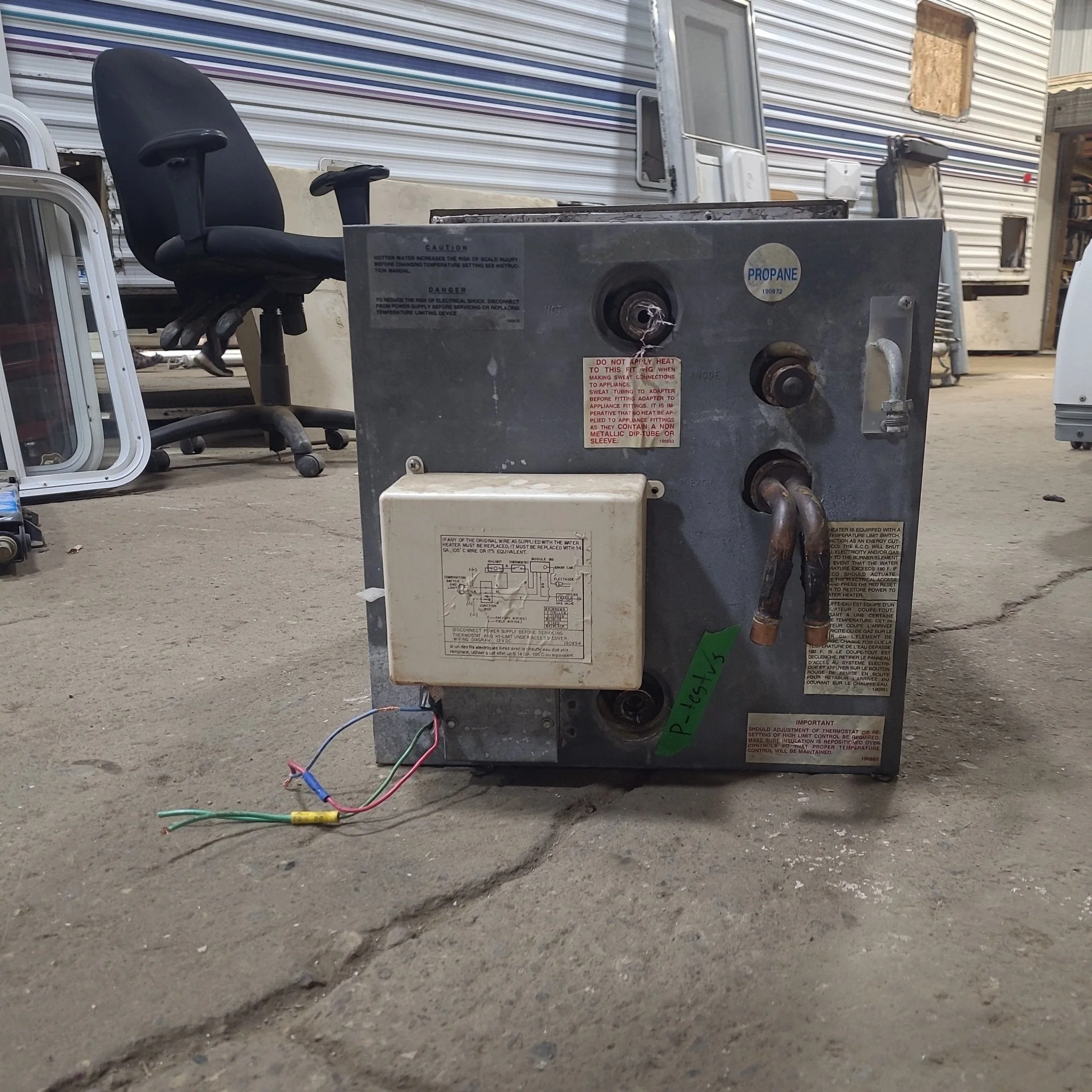 Used Complete Suburban DSI-10M-3 Hot Water Heater 10 Gal. - Image 8