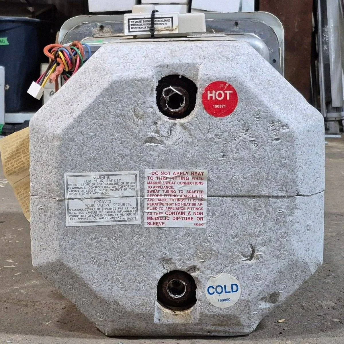 Used Complete Suburban Hot Water Heater, 6 Gallon - SW6D- 12.5 X 12.5 X 19.25 - Image 7