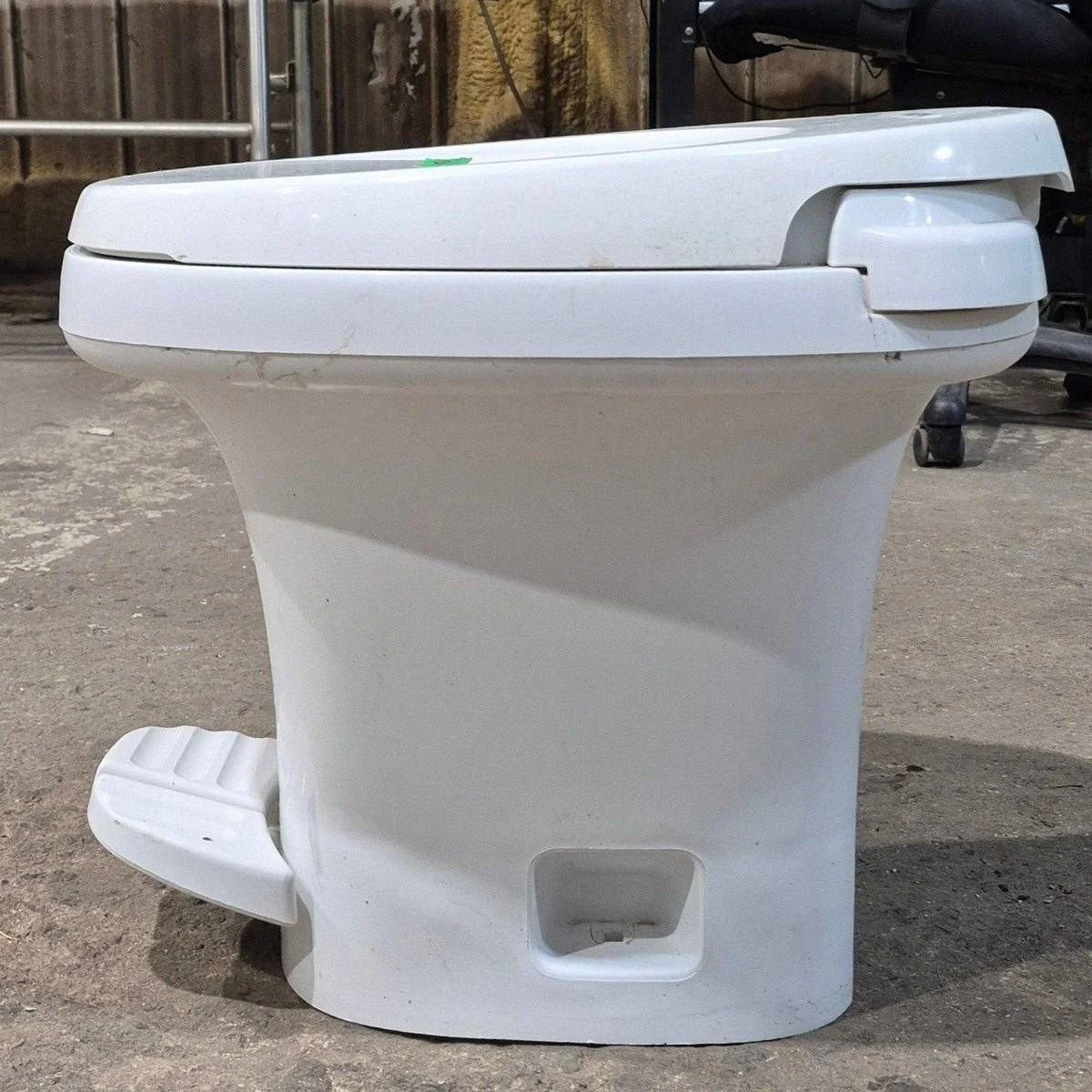 Used Complete Thetford Toilet, Foot Flush, High Profile, White - AQUA MAGIC IV , 24820 - Image 8