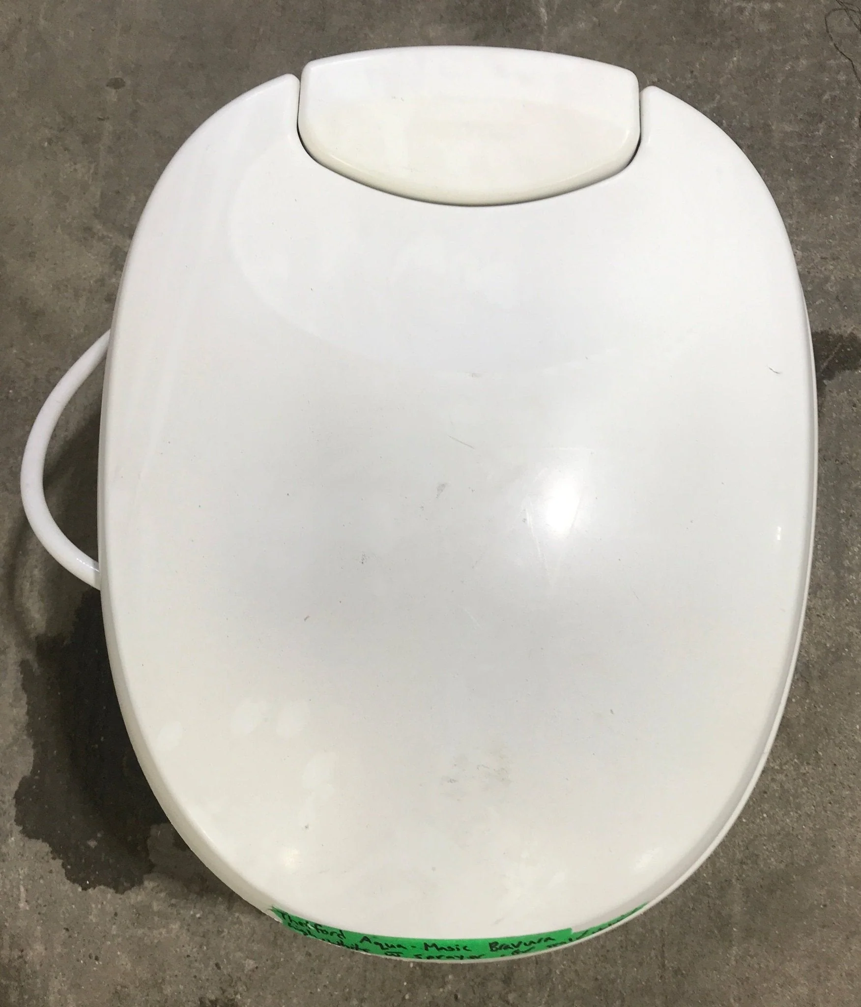 Used Complete Thetford Toilet, Foot Flush, High Profile, White - Bravura - Image 3