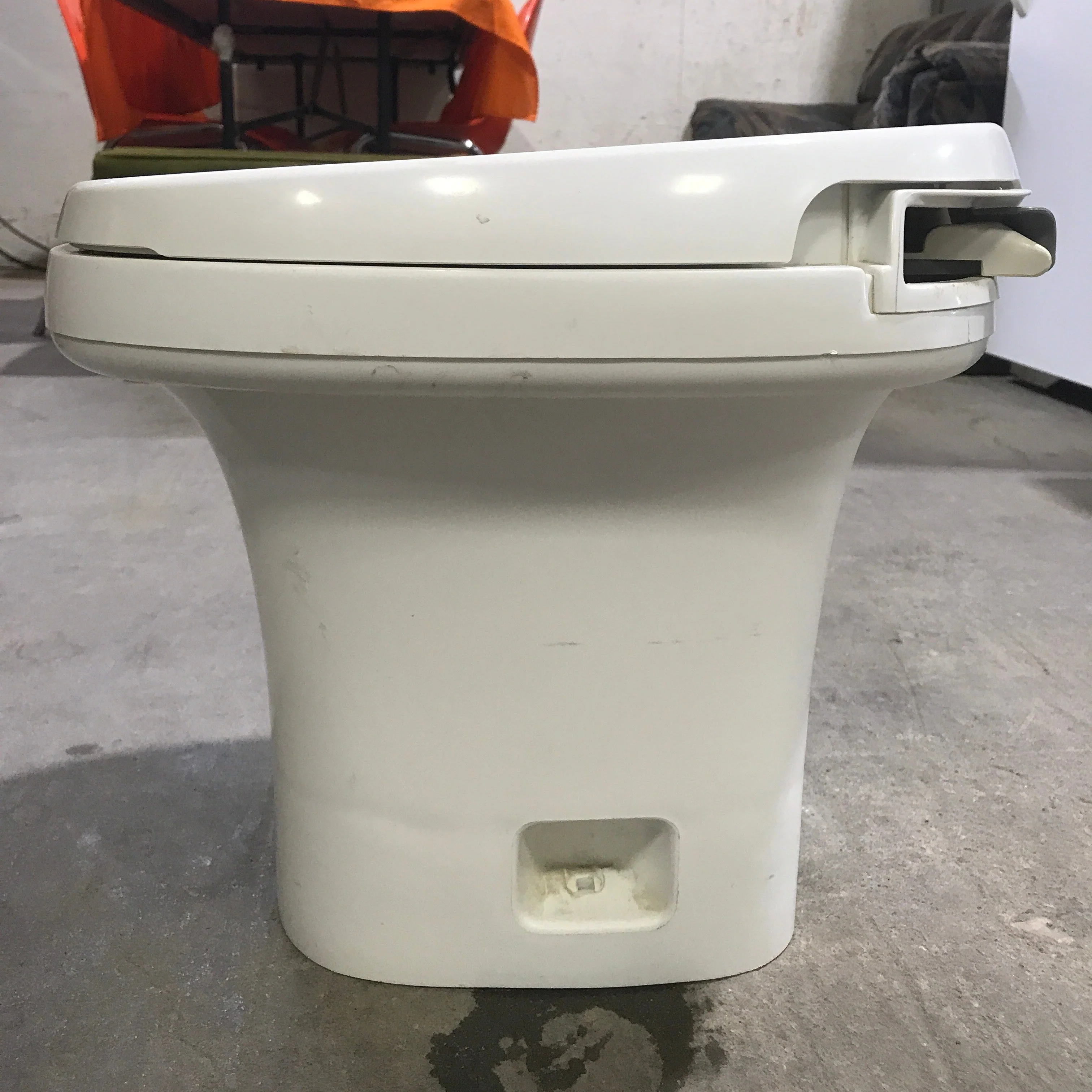 Used Complete Thetford Toilet, Hand Flush, High Profile, Off-White - AQUA MAGIC IV , 24024 - Image 7