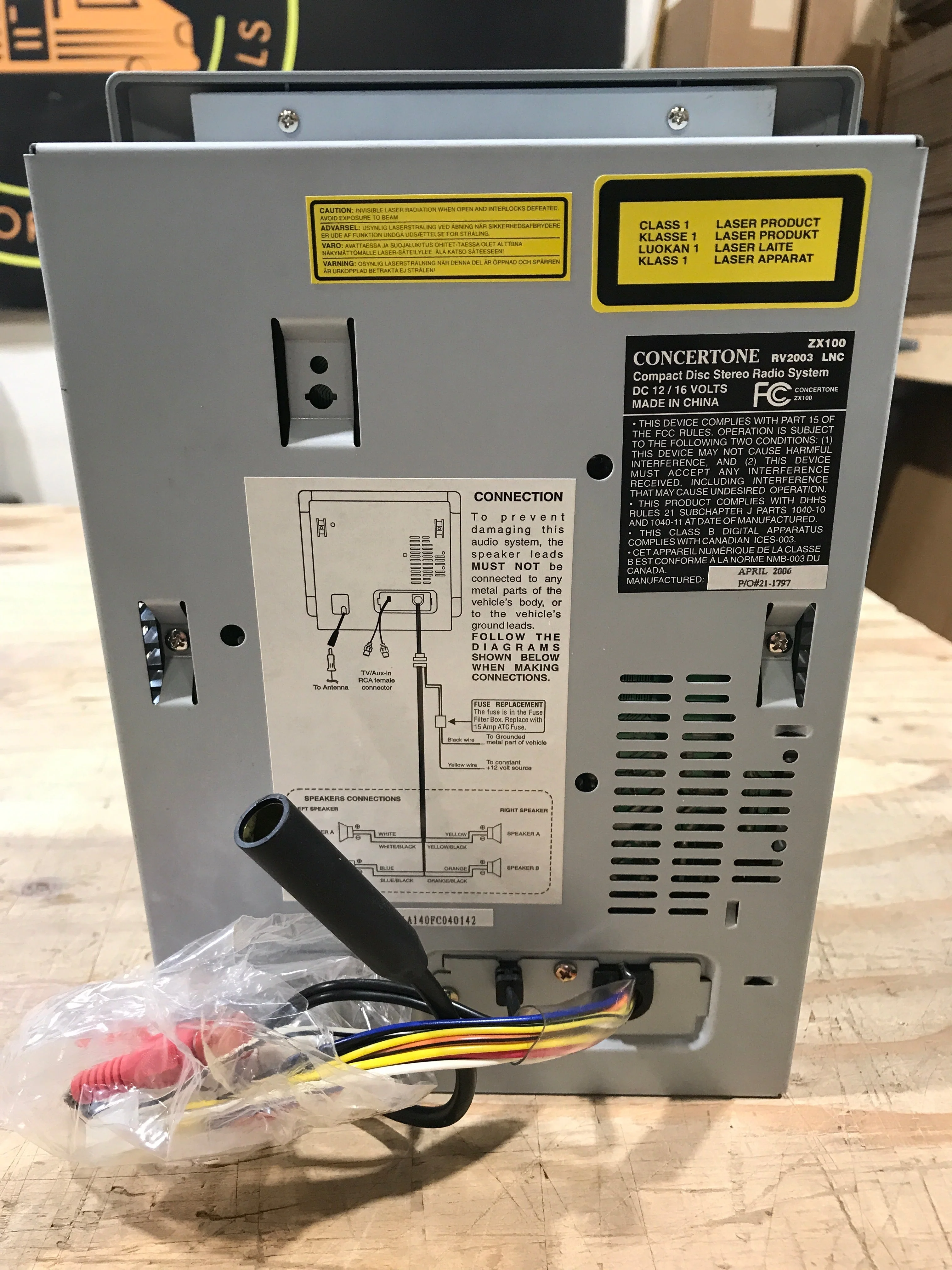 Used Concertone RV Radio ZX100 - Image 2
