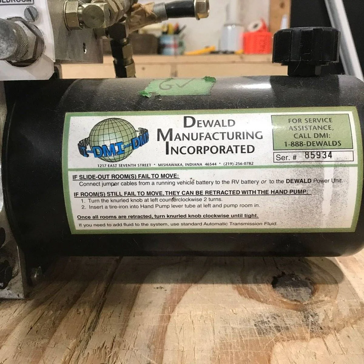 Used Dewald RV Slide Out Motor - Image 3
