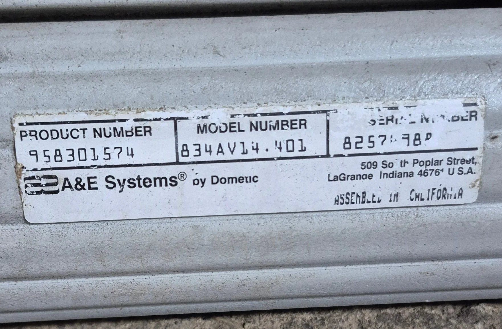 Used Dometic/ A&E Awning Roller Tube 14' - Image 4