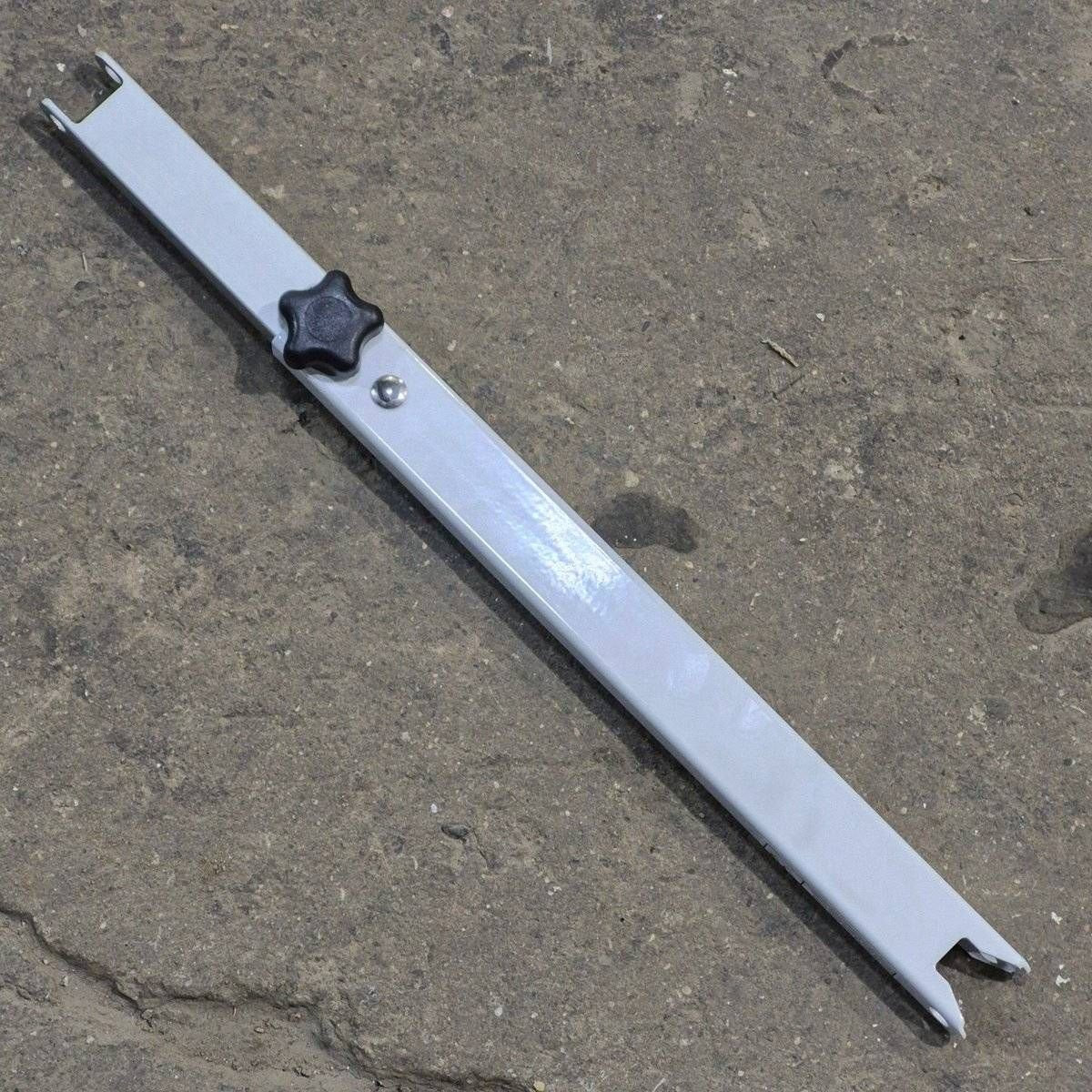 Used Dometic Awning Adjustable Pitch Arm, White/ Silver, 20 3/4" to 30 1/8" - 9100 Series