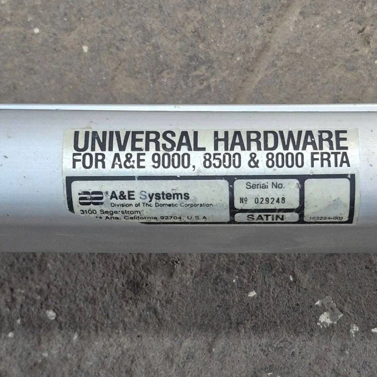 Used Dometic Awning Arm, 8500 Series, Silver (Satin), 73" - 8483000.101 - Image 9