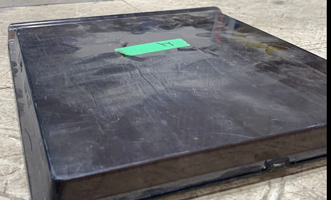 Used Dometic Crisper Bin Cover (Black) 2002727010 Old Style 9 5/8" x 11 5/8" D - Image 3