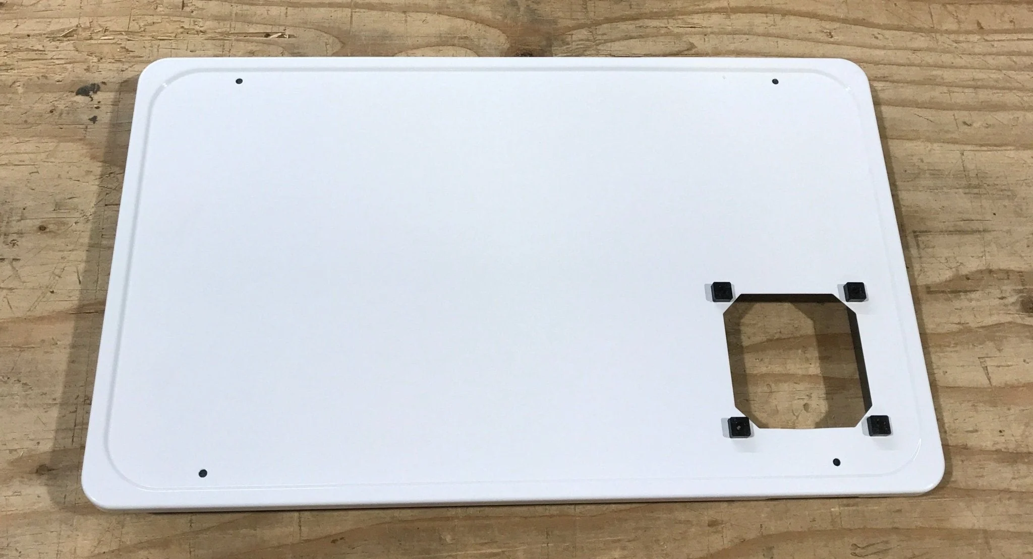 Used Dometic Mojave Exterior Furnace Access Door, Artic White - 33059