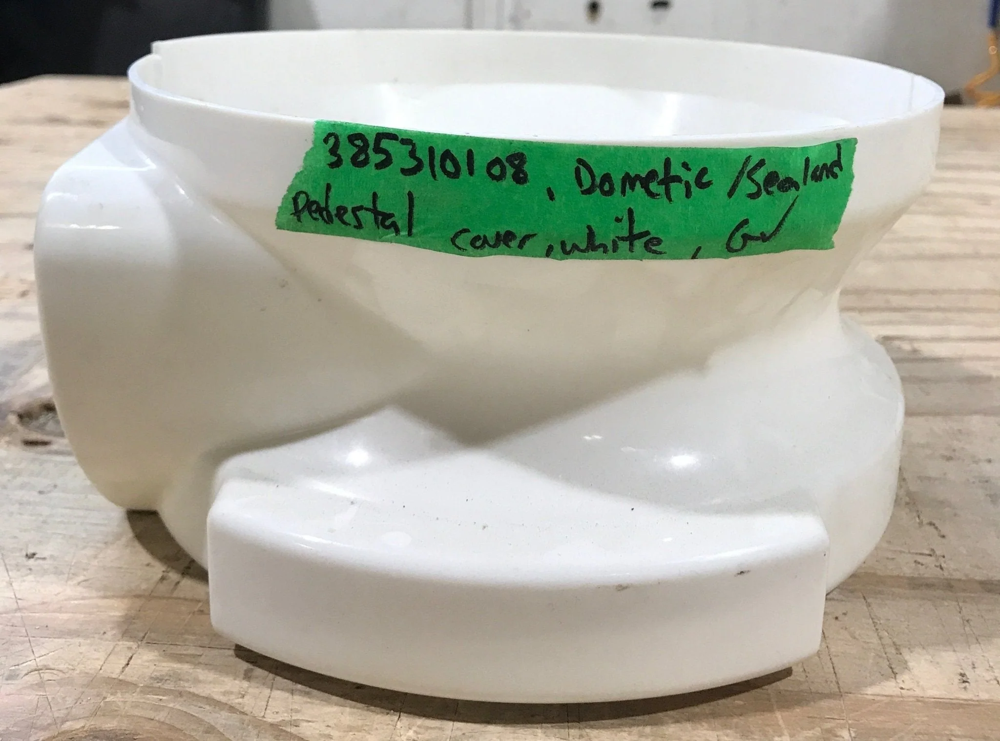 Used Dometic Toilet Base Cover, Short, White - 385310108 - Image 4