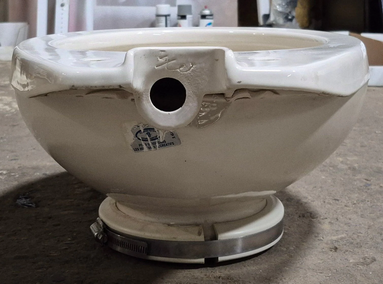 Used Dometic Toilet Bowl Replacement, Bone - 385310791 - Image 4