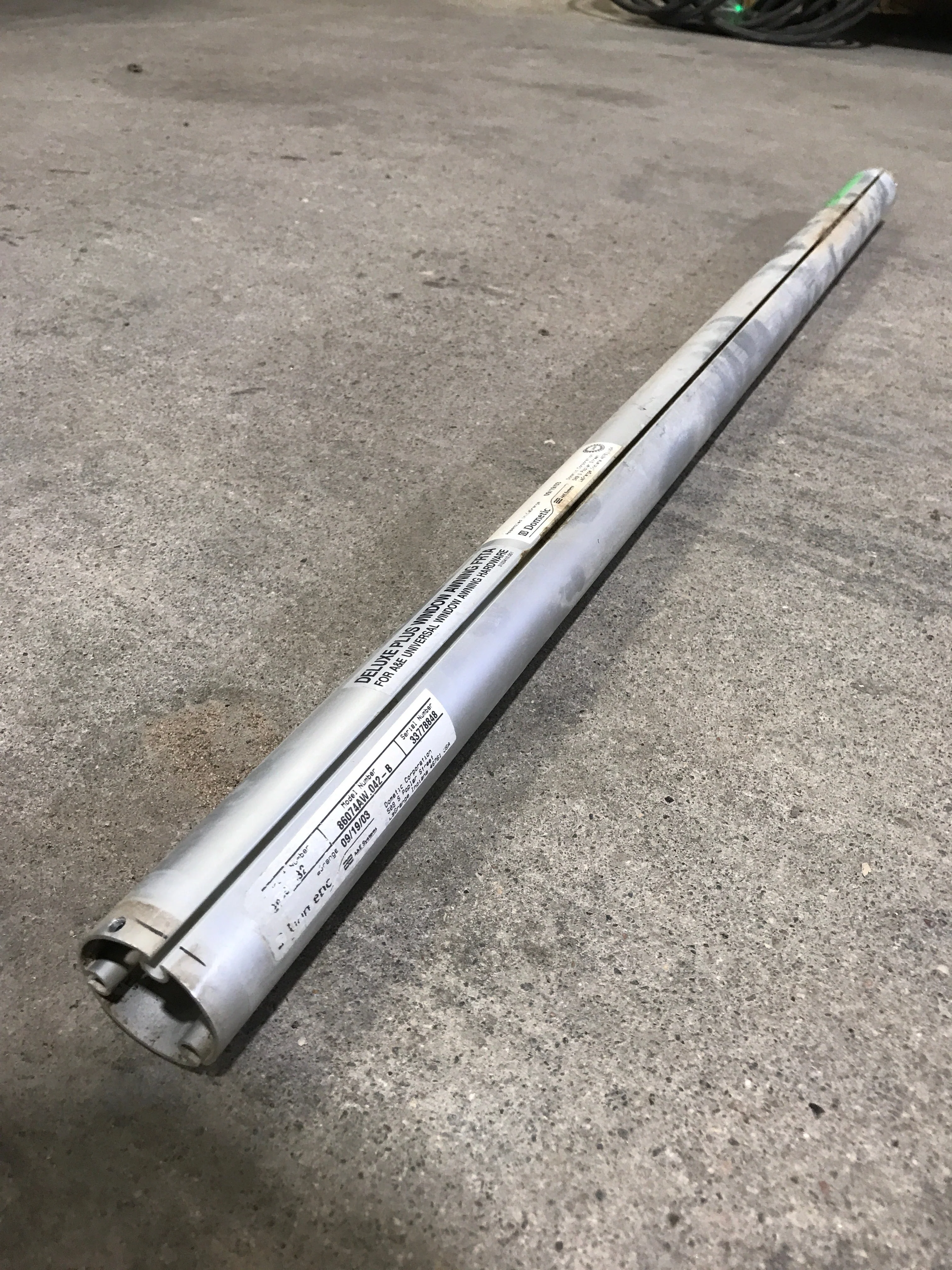 Used Dometic Window Awning Roller Tube 39 3/4" - Image 3