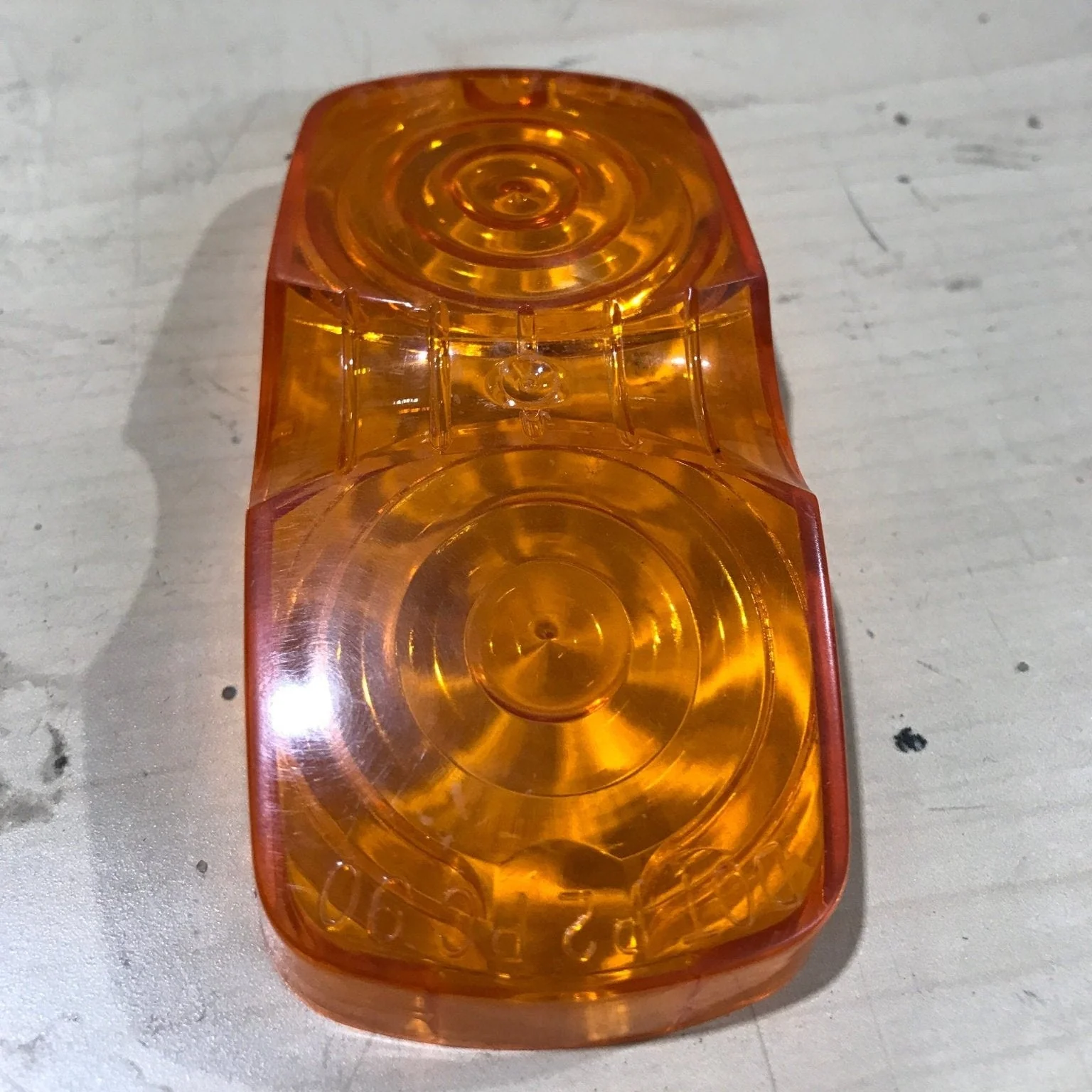 Used DOT P2 PC 90 Replacement Lens for Marker Light - Amber - Image 2