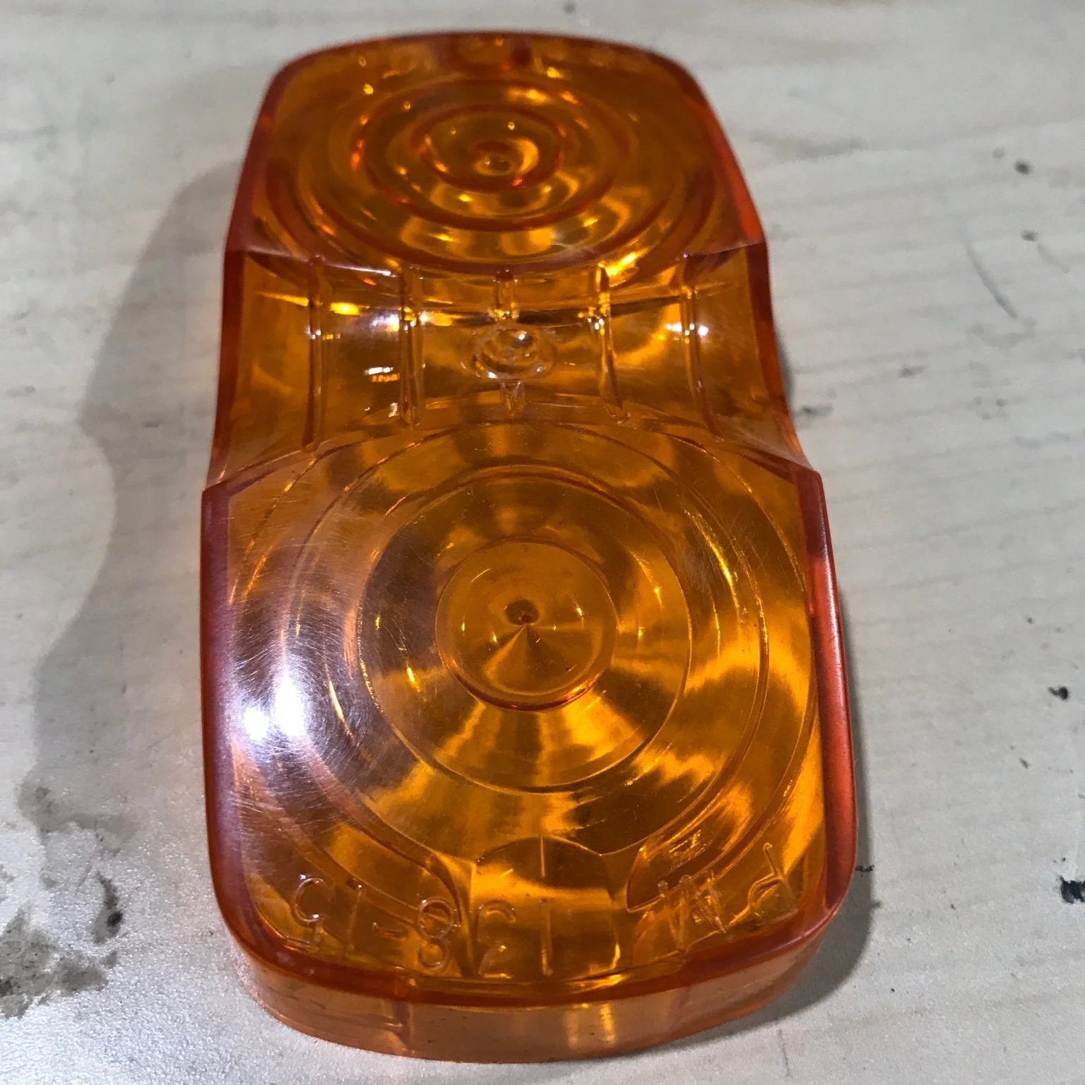 Used DOT P2 PC 90 Replacement Lens for Marker Light - Amber - Image 3