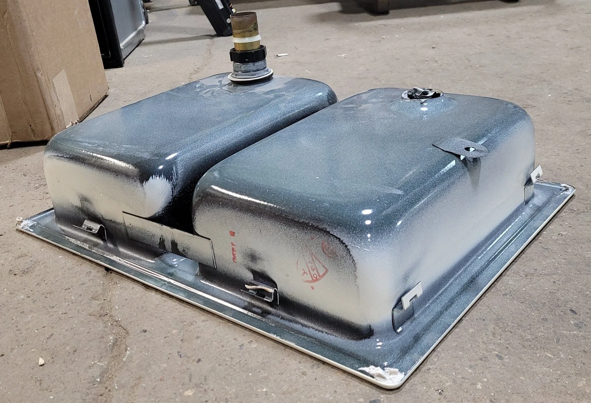 Used Double Kitchen Sink 24 1/2” W X 18” L - Image 5