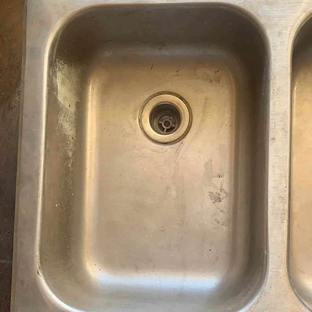 Used Double Kitchen Sink 24” w x 17” L - Image 2