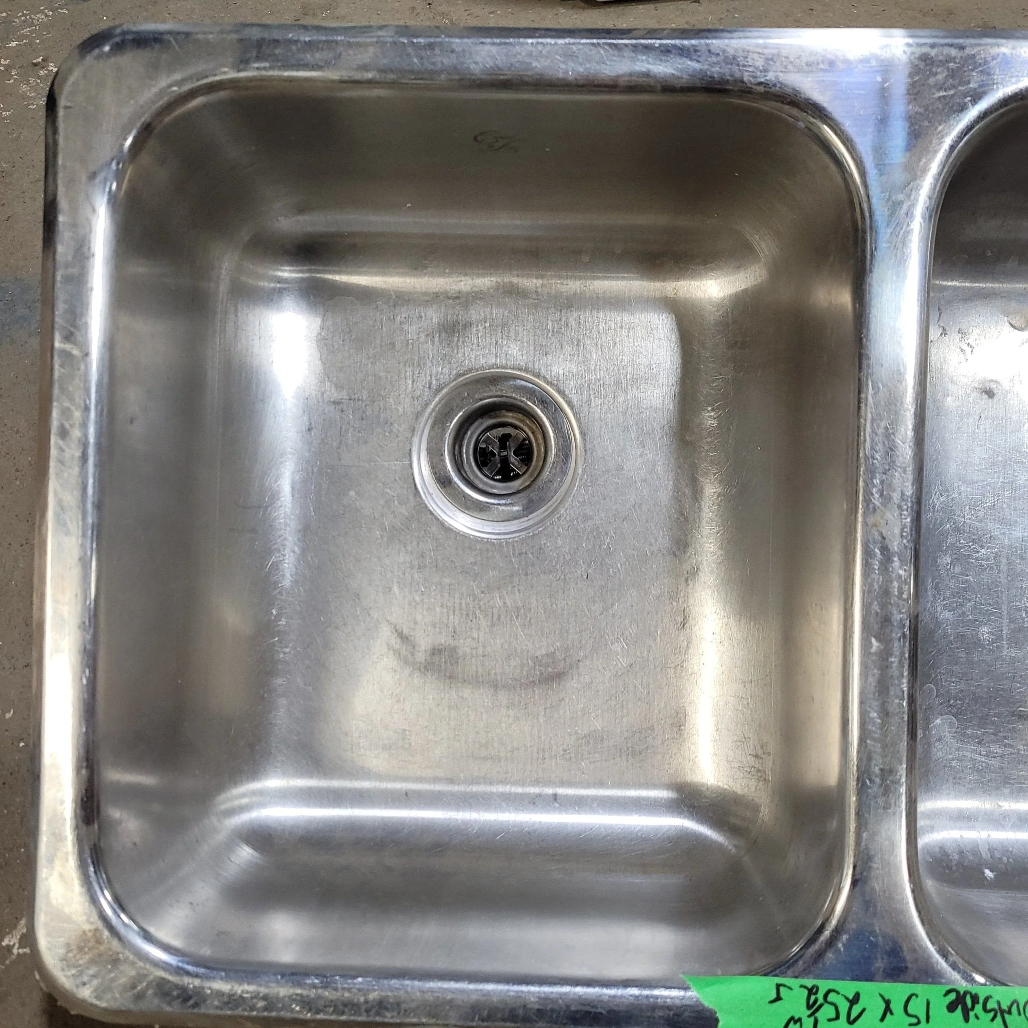 Used Double Kitchen Sink 25 1/2” W x 15” L - Image 2