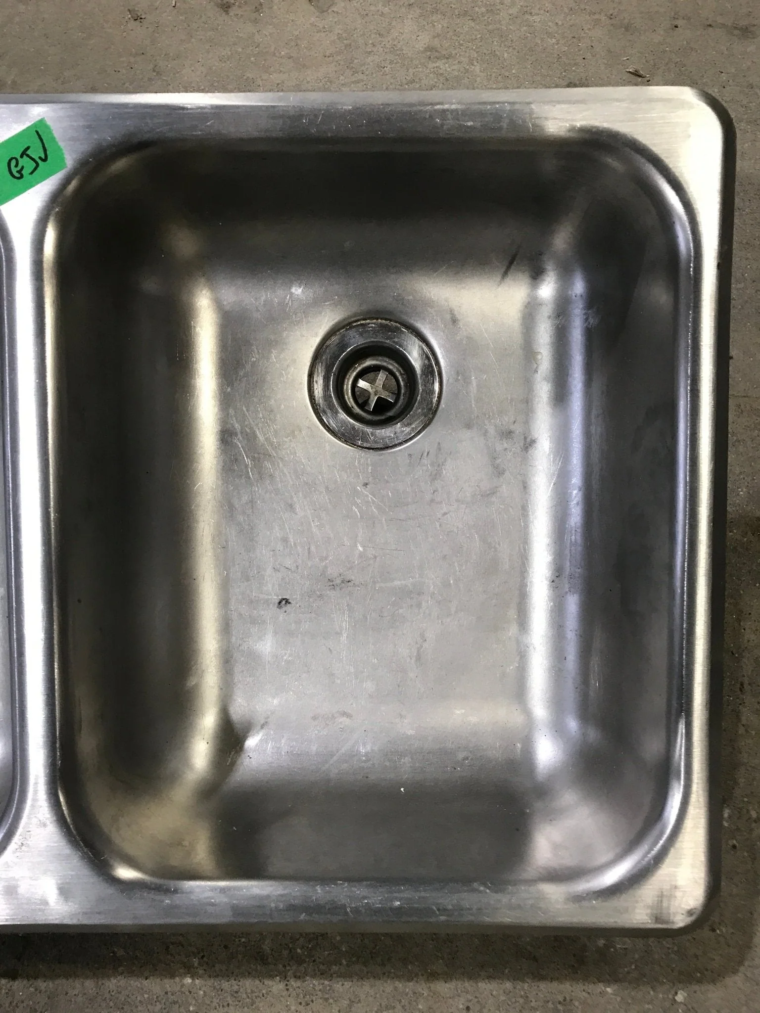 Used Double Kitchen Sink 25” W X 15 1/2” L - Image 3