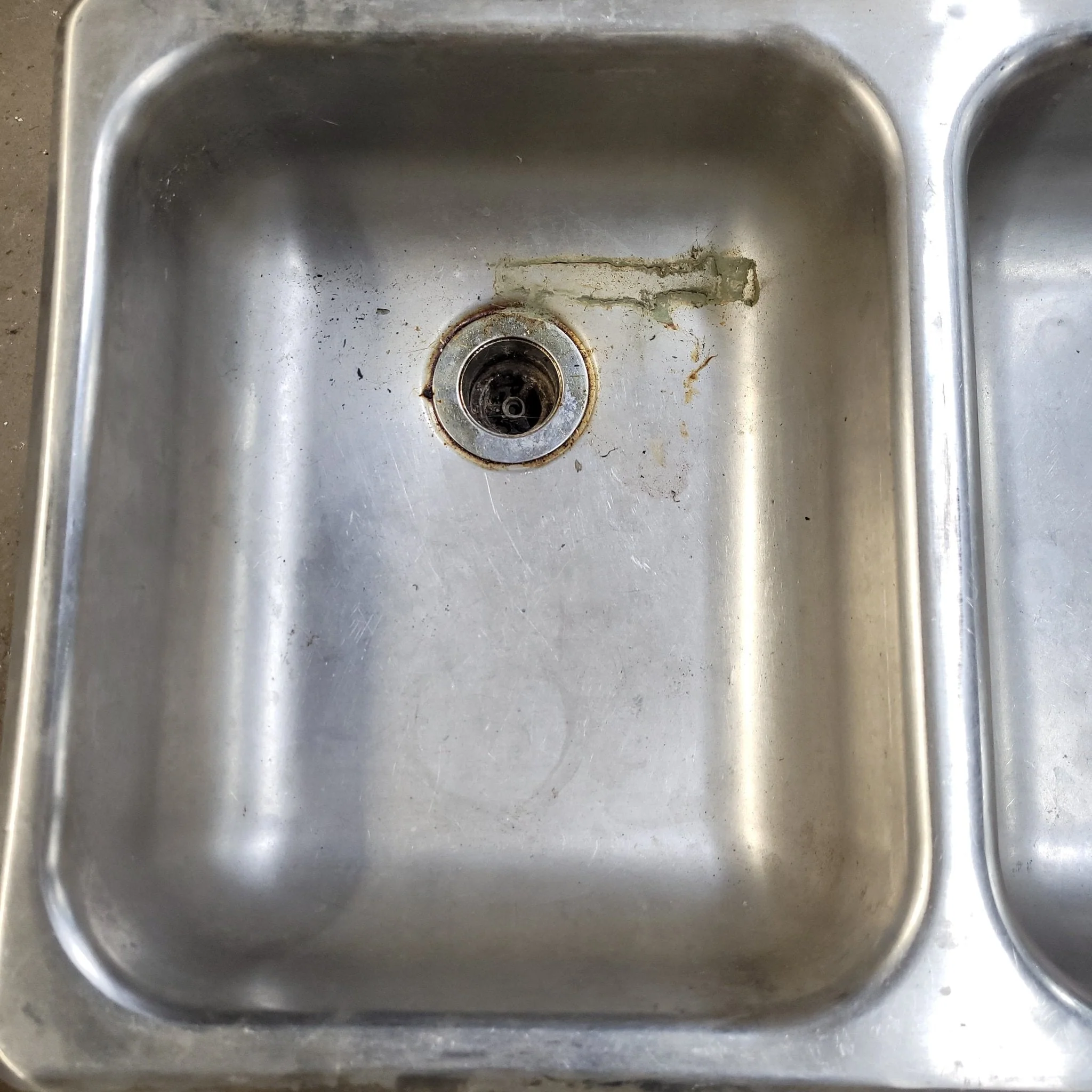 Used Double Kitchen Sink 25” W x 15 1/4” L - Image 2