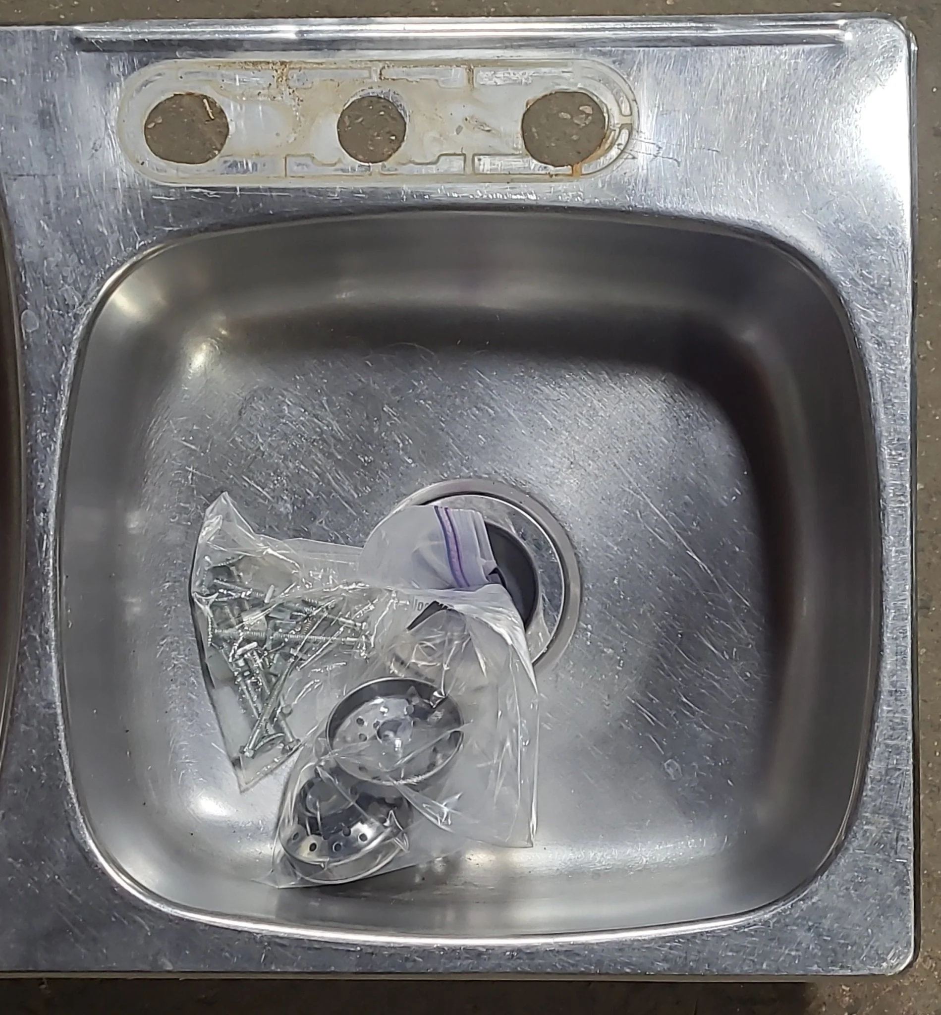 Used Double Kitchen Sink 33 7/8” W x 19” L - Image 3