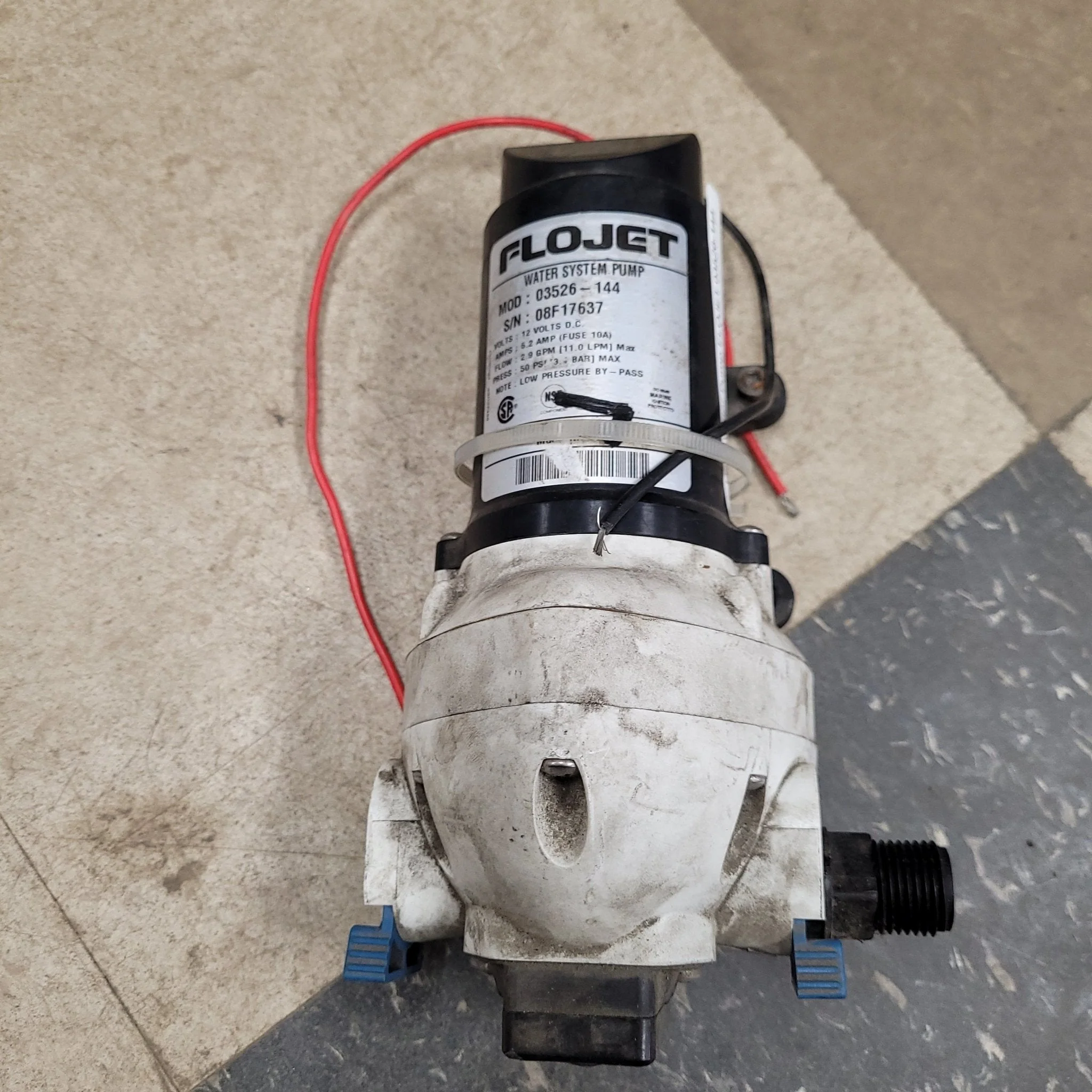 Used FLOJET Water Pump - 03526-144