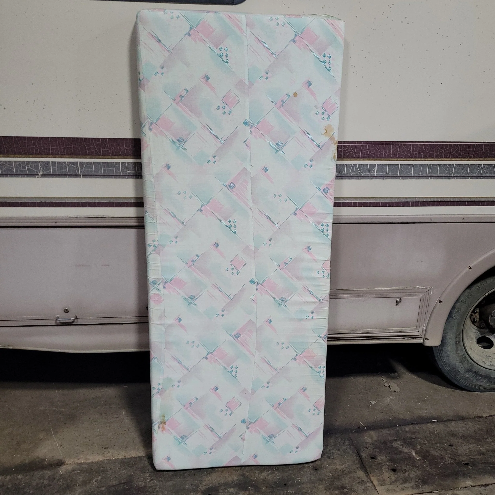 Used Bunk Mattress 73" X 29 1/2" X 3 1/2" D - Image 3