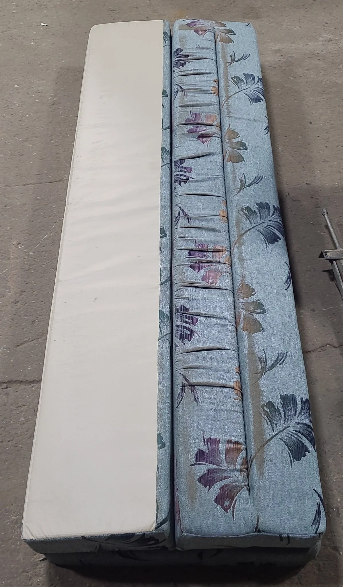Used Folding Bunk Mattress 82" x 54" x 4" D - Image 2