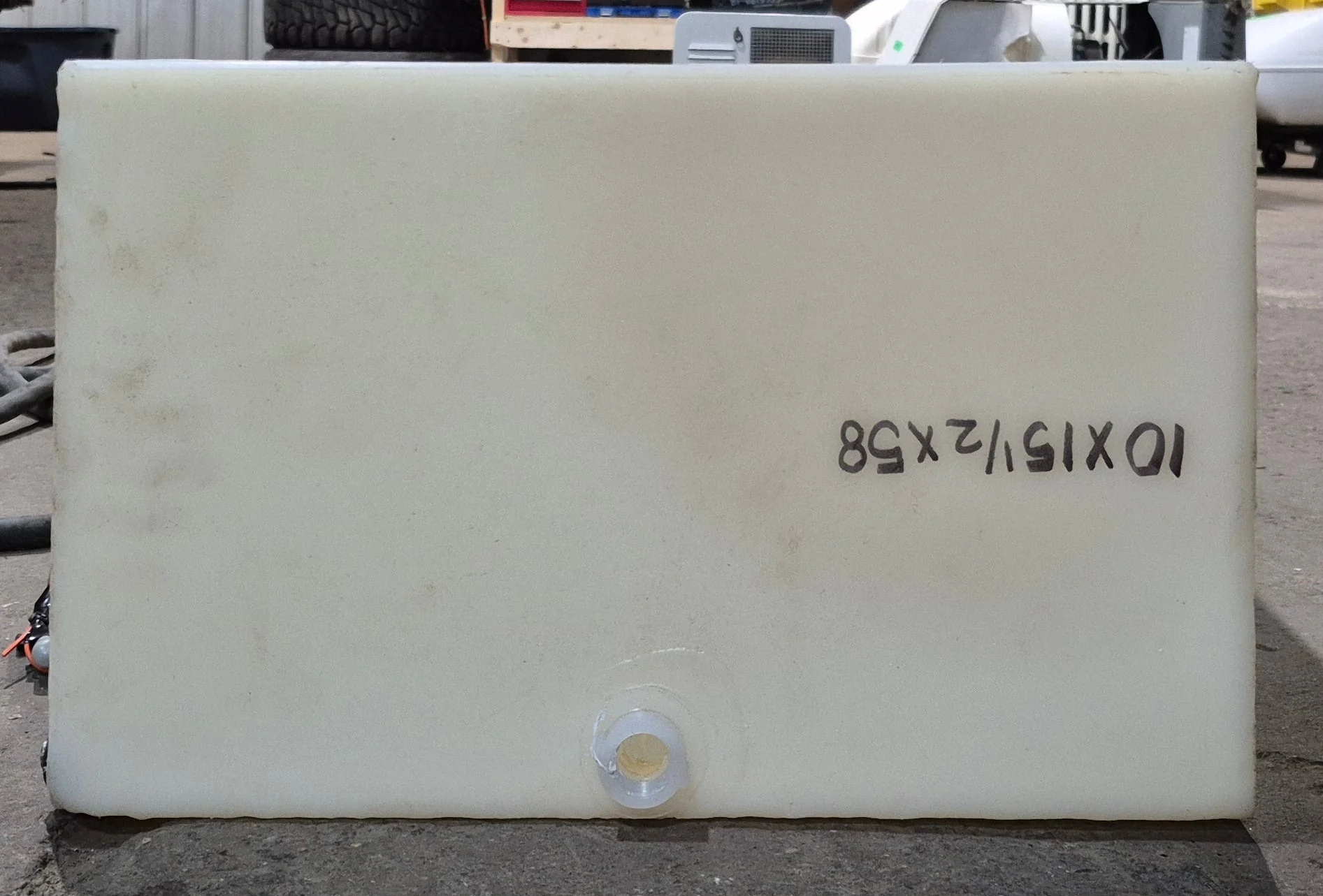 Used Fresh Water Tank 10" H x 15 1/2" W x 58” L - Image 3