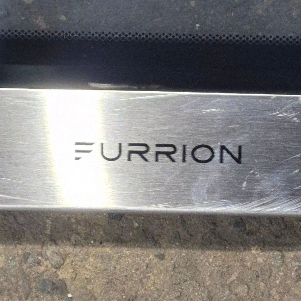 Used Furrion Oven Door , Black Glass Panel W/ Stainless Steel Trim & Handle - 21.375" x 15.75" x 3.875" - Image 2