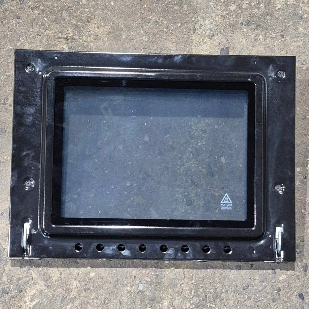 Used Furrion Oven Door , Black Glass Panel W/ Stainless Steel Trim & Handle - 21.375" x 15.75" x 3.875" - Image 4