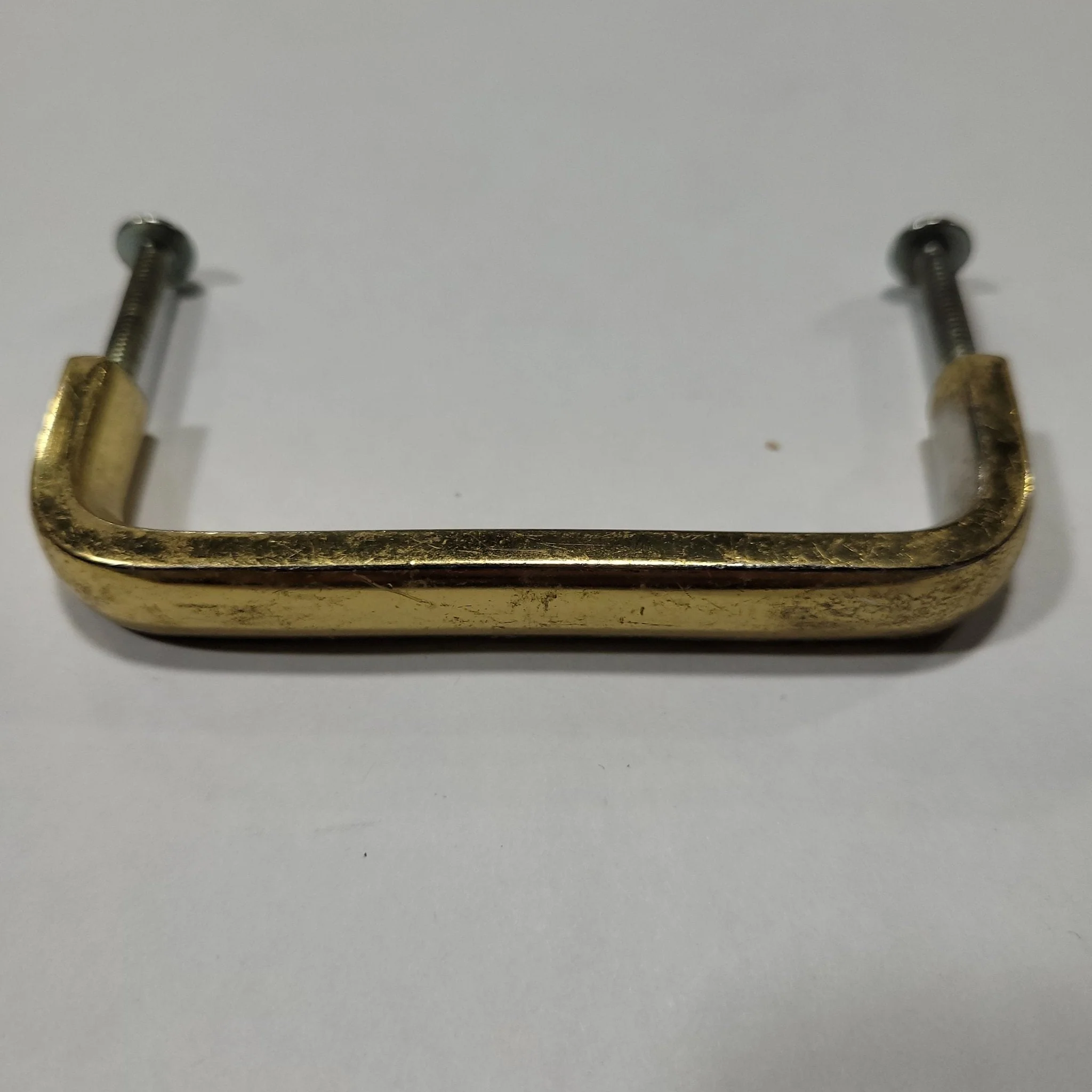 Used Gold Cabinet Handle 3 1/2" Hole Spacing - Image 2