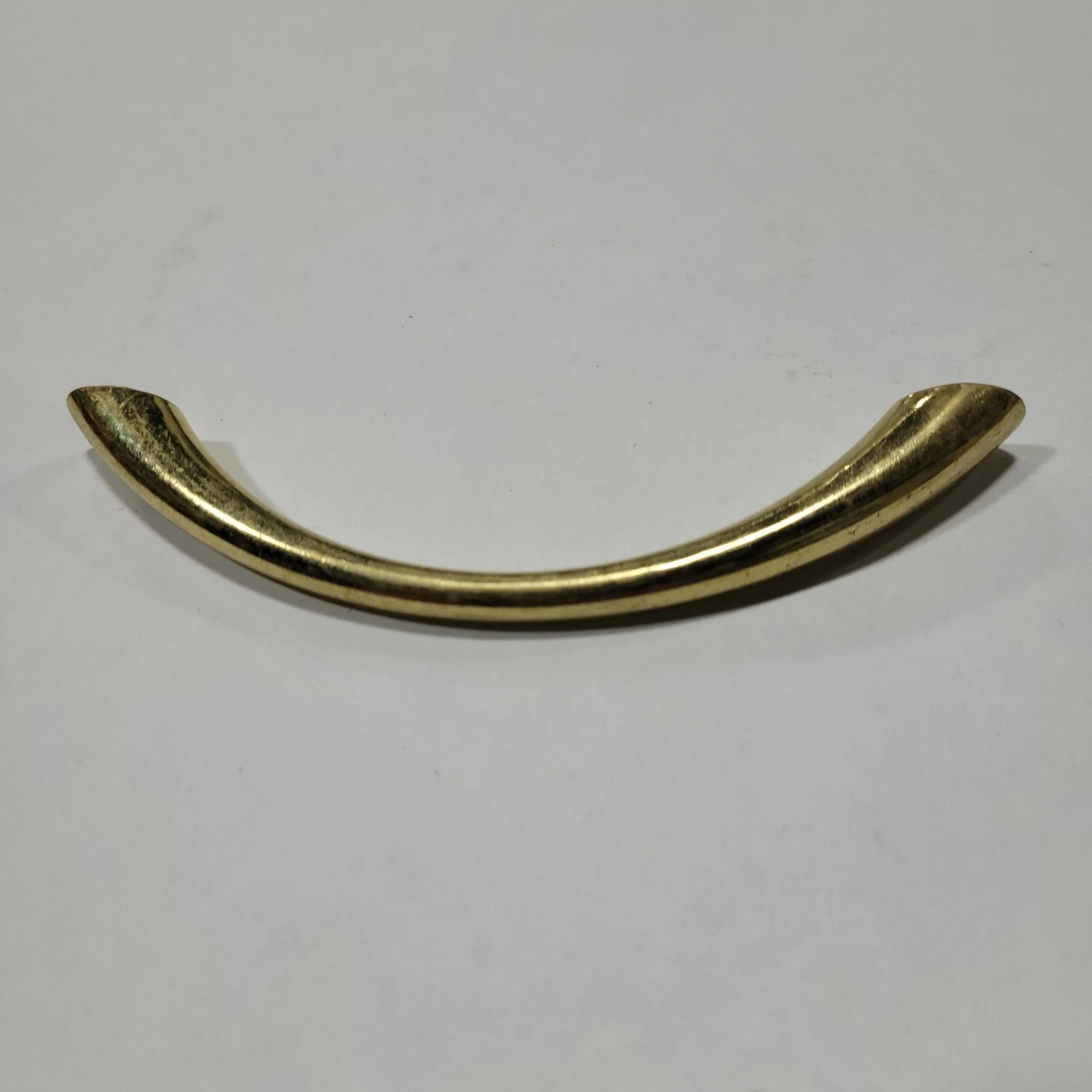 Used Gold Cabinet Handle 3 3/4" Hole Spacing - Image 2