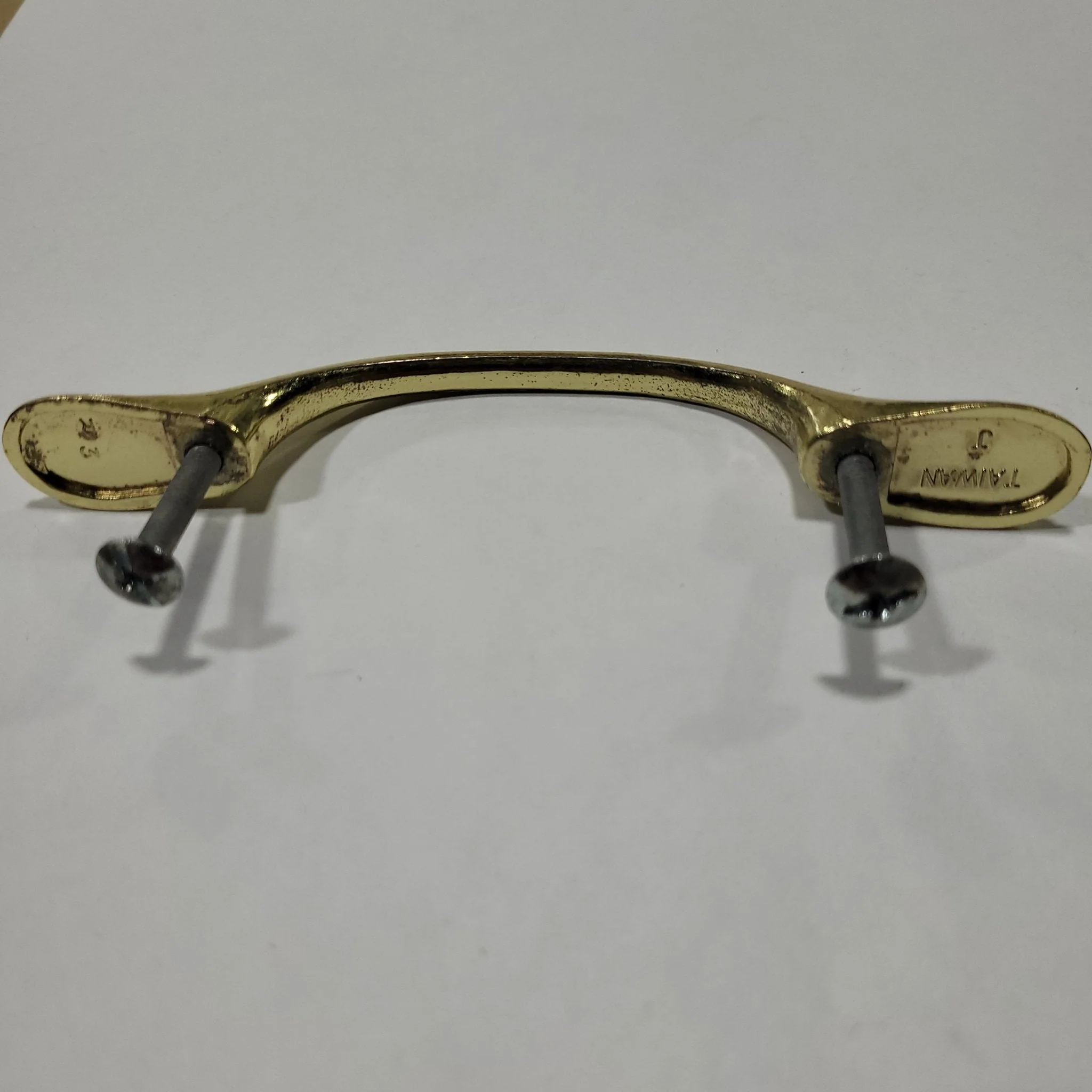 Used Gold Cabinet Handle 3" Hole Spacing - Image 3