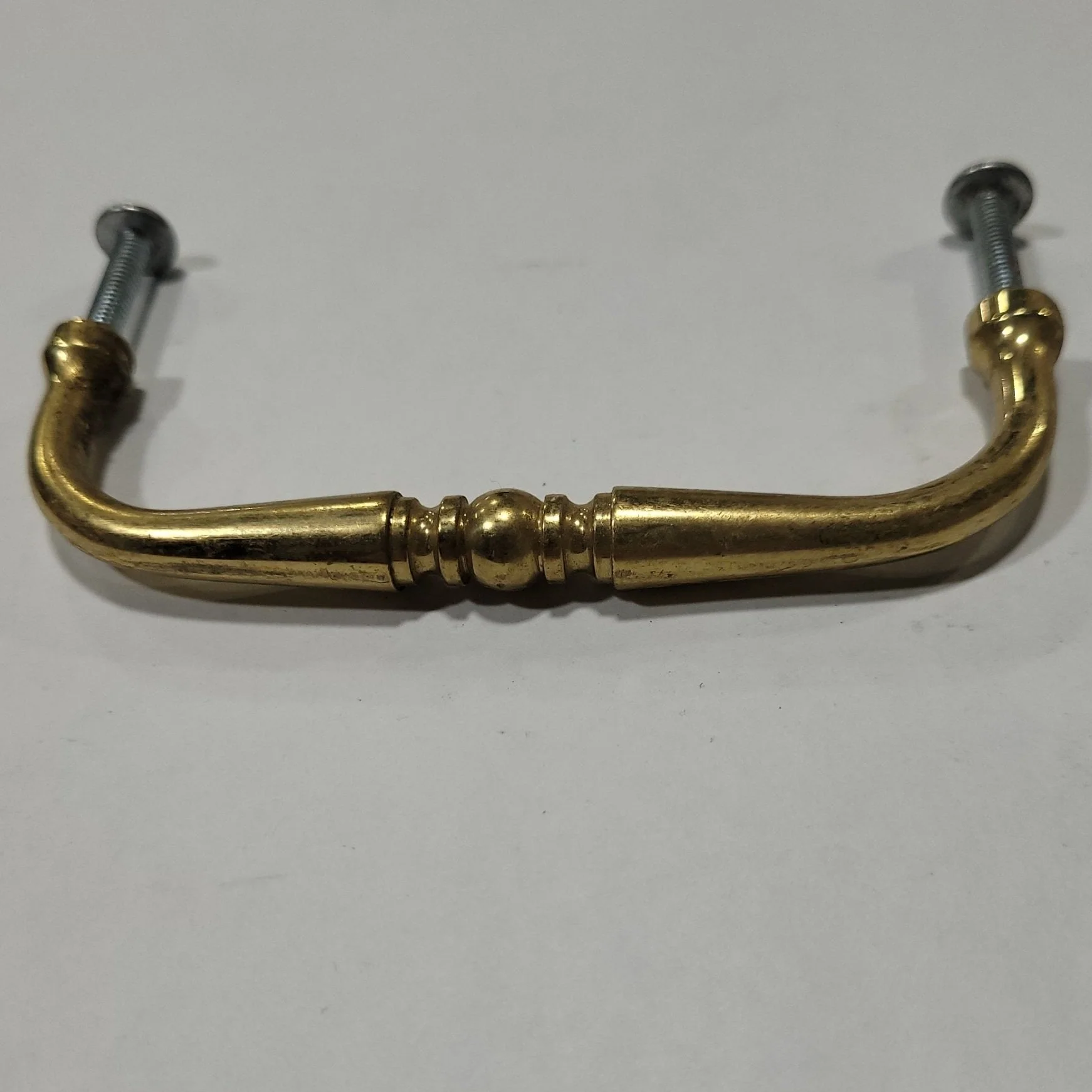 Used Gold Cabinet Handle 4" Hole Spacing - Image 2