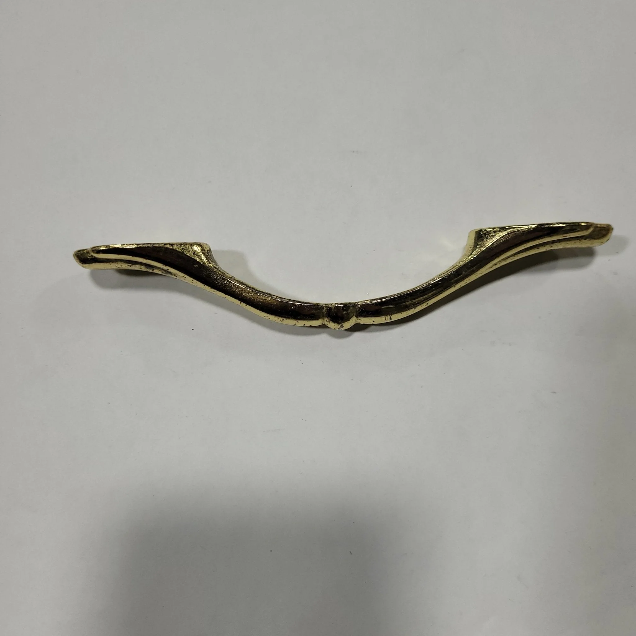 Used Gold Cabinet Handle With 3" Hole Spacing - Image 2