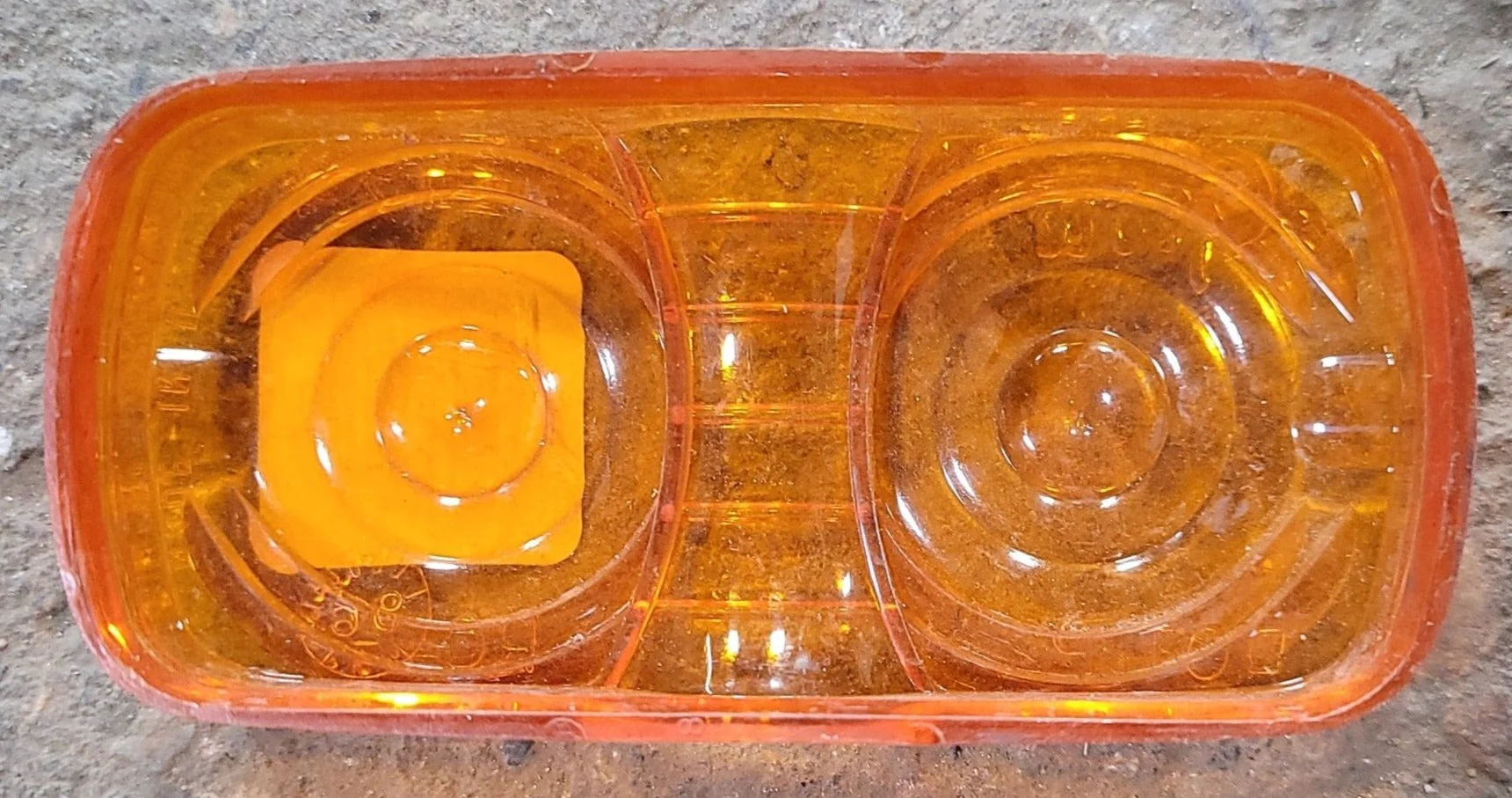 Used GROTE 9196 DOT P2 PC Replacement Lens for Marker Light - Amber - Image 2