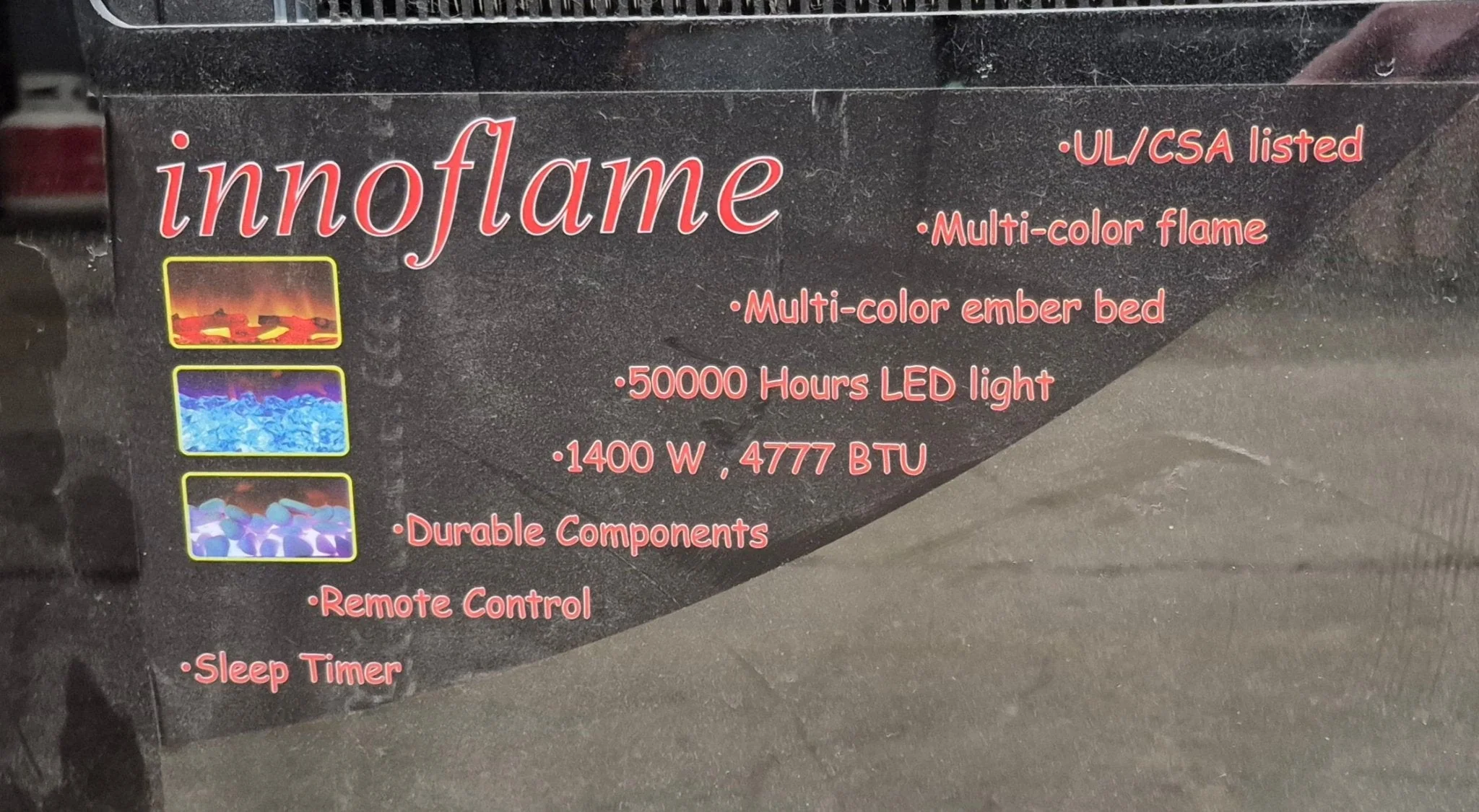 Used INNOFLAME Electric Fireplace - RV26P80F-C1 - Image 2