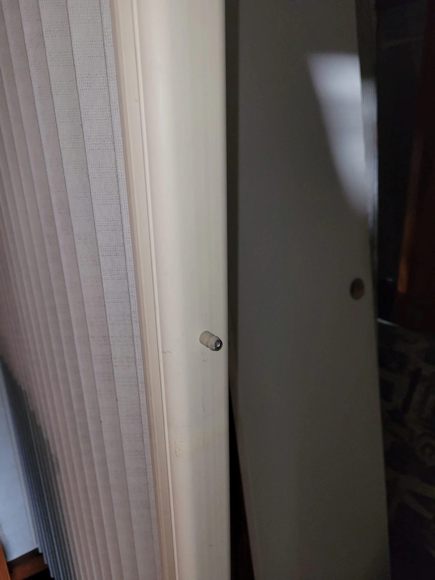 Used Interior Fabric Folding Door Room Divider System 87 1/4" W X 72" H X 1 3/4" D - Image 3
