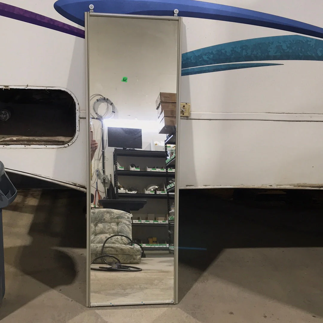 Used Interior Sliding Metal Door 17-3/4"W x 55"H x 3/4"D