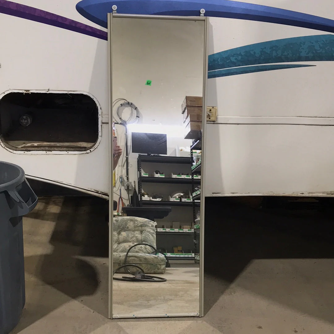 Used Interior Sliding Metal Door 17-3/4"W x 55"H x 3/4"D - Image 2