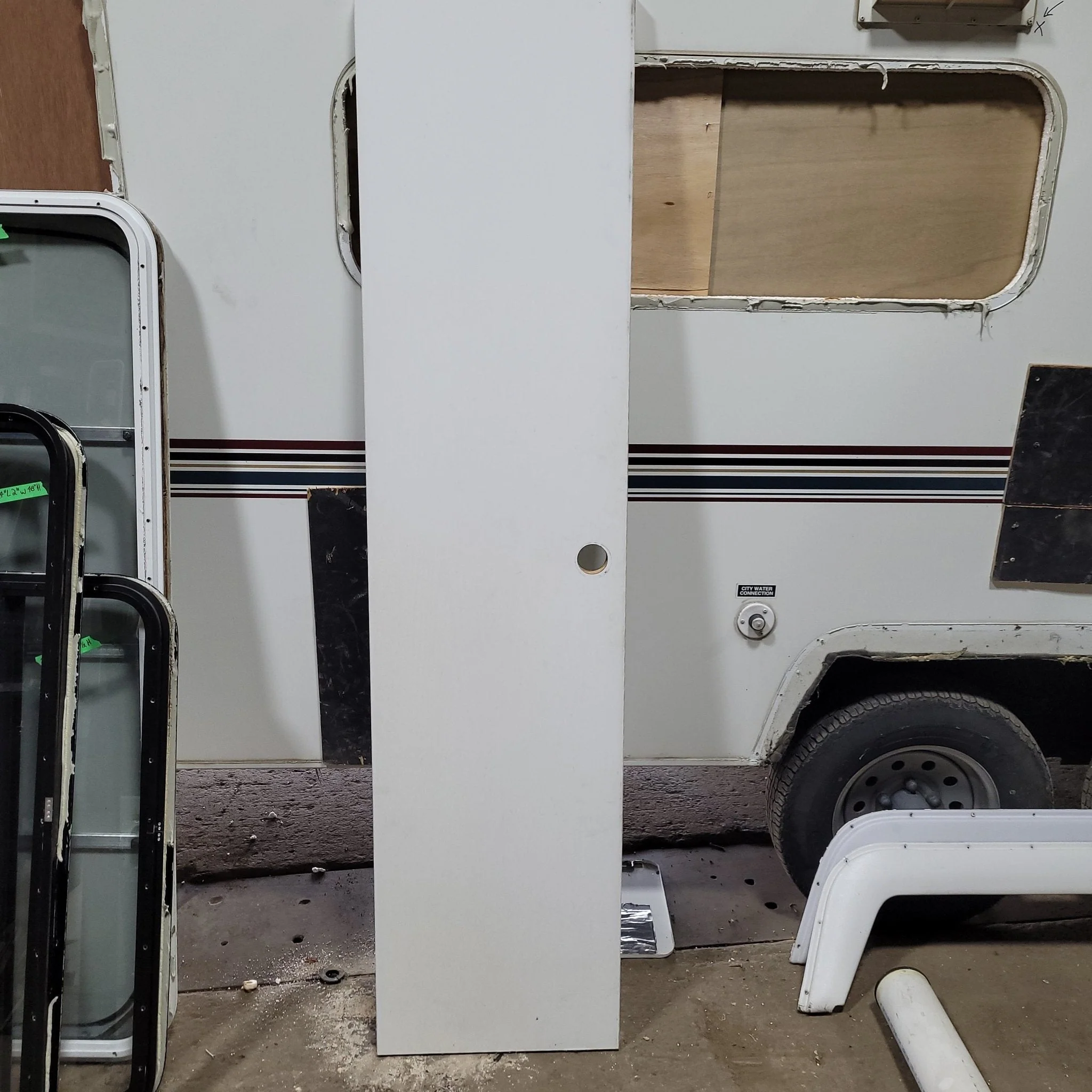 Used Interior Wooden Door 17 3/4" W X 73 3/4" H X 1 3/8" D - Image 3